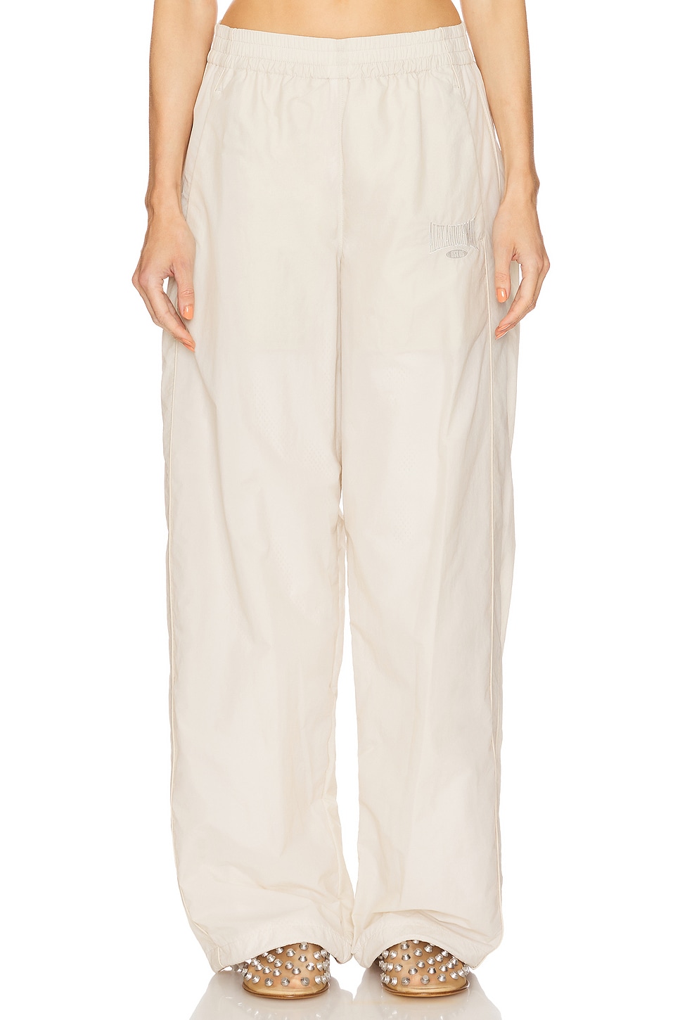 Alexander Wang Unisex Track Pant in White Onyx | REVOLVE