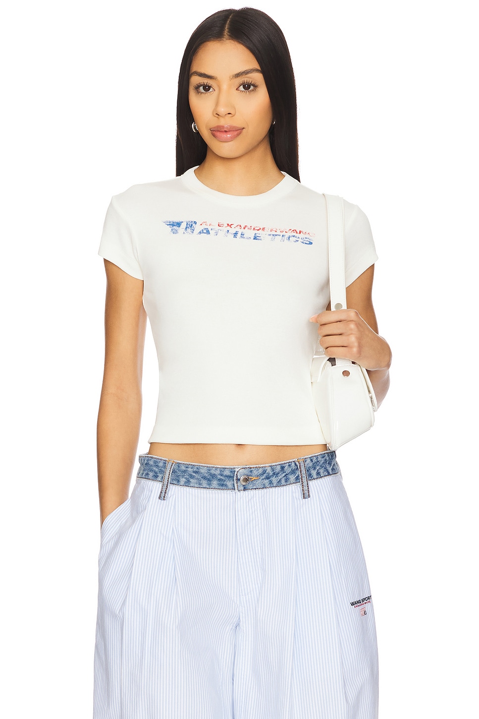 ALEXANDER WANG グラフィック ベビー Tシャツ Alexander Wang グラフィックベビーティー - Vintage White