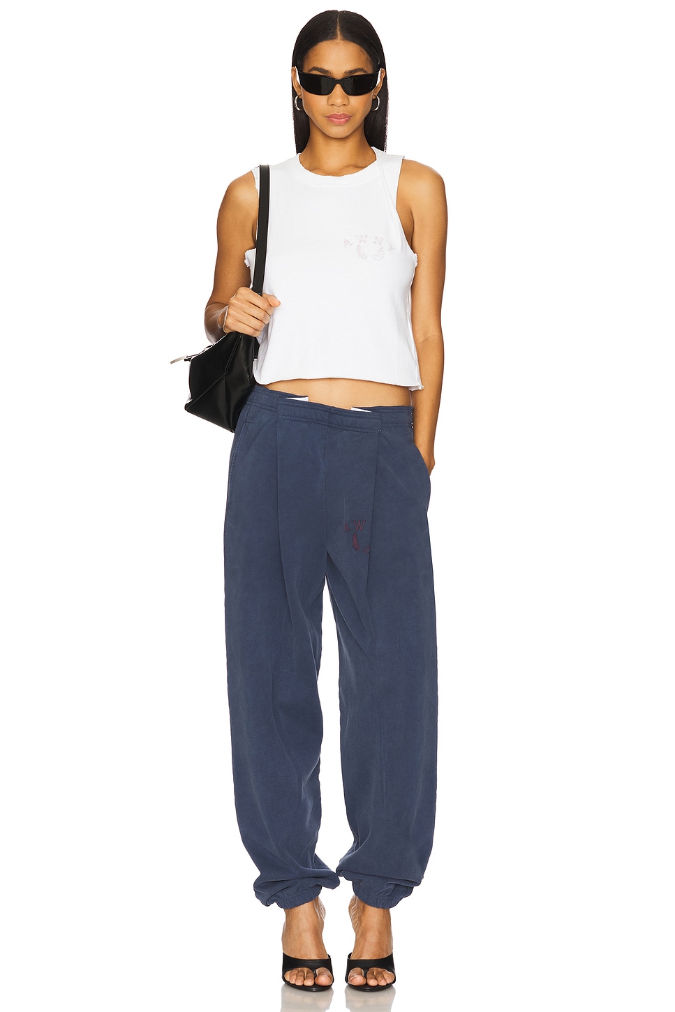 AlexanderWang ヴィンテージ フェード加工 マッスルタンク alexanderwang アレキサンダーワング ホワイト ヴィンテージ