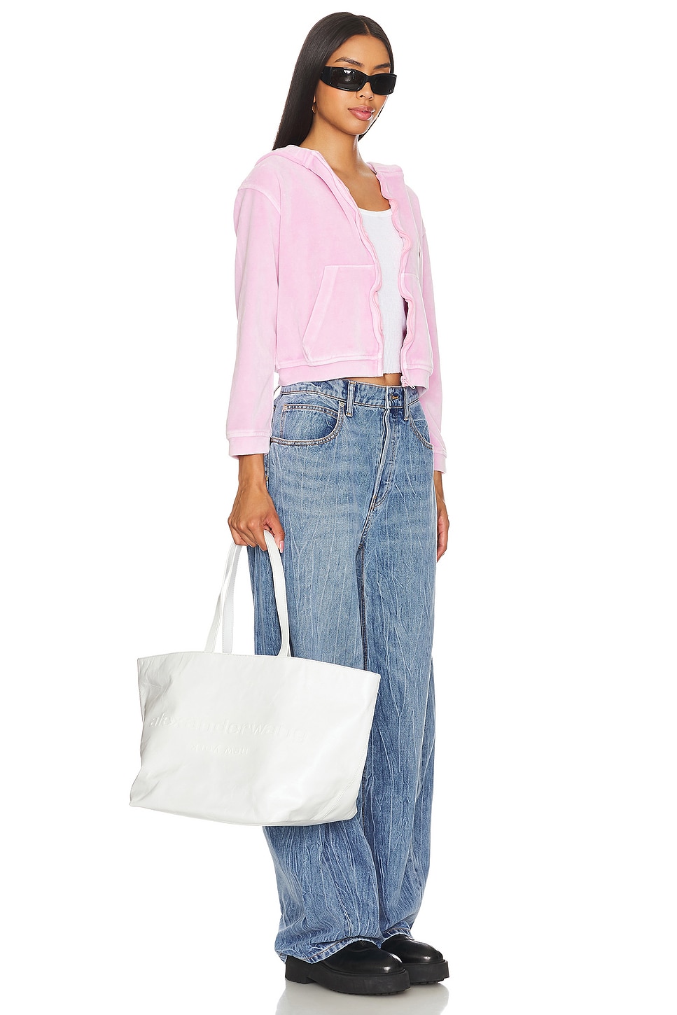 Alexander Wang ☆ホワイト Punch トートバッグ Alexander Wang Punch Tote in White | REVOLVE