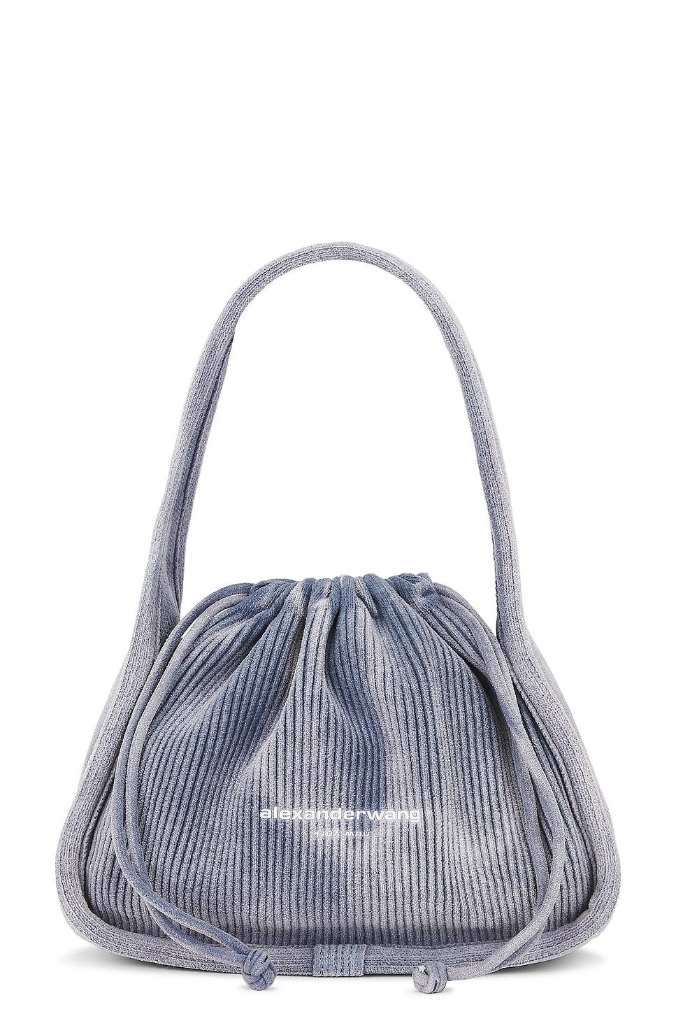新作☆【alexanderwang】スモール Ryan ライトブルー Alexander Wang Ryan Small Bag in Washed Light Blue | REVOLVE