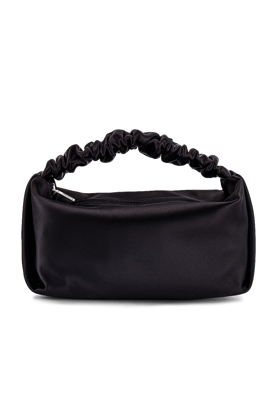 Alexander Wang Scrunchie Mini Bag in Black Satin | REVOLVE