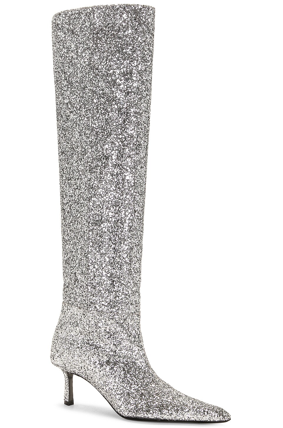 Alexander Wang Viola 65 Slouch Boot in Silver