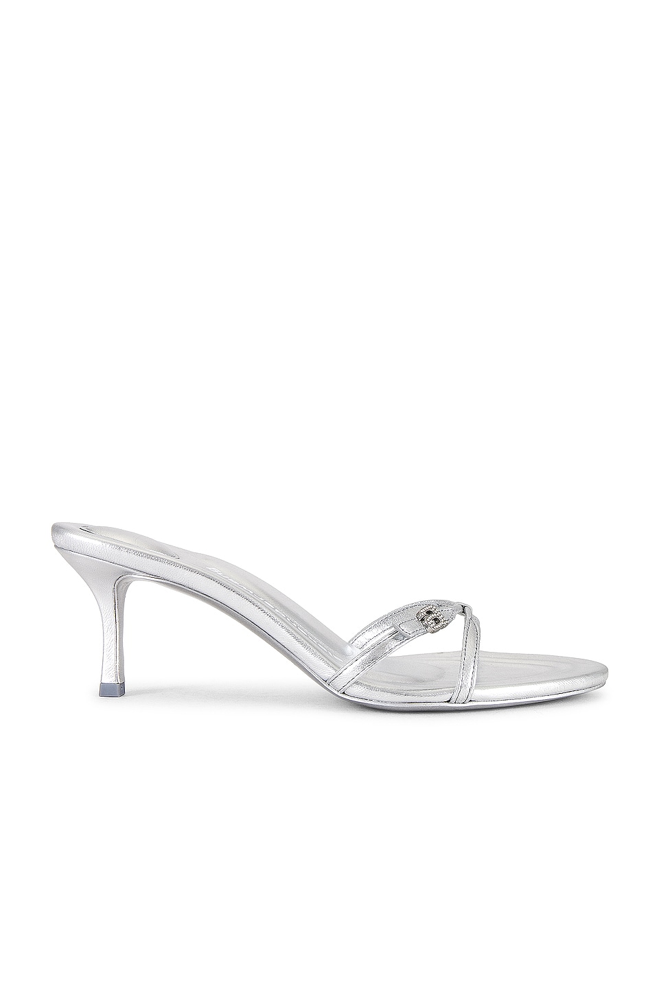 Alexander Wang Lucienne 65 Strappy Sandal in Metallic Silver | REVOLVE