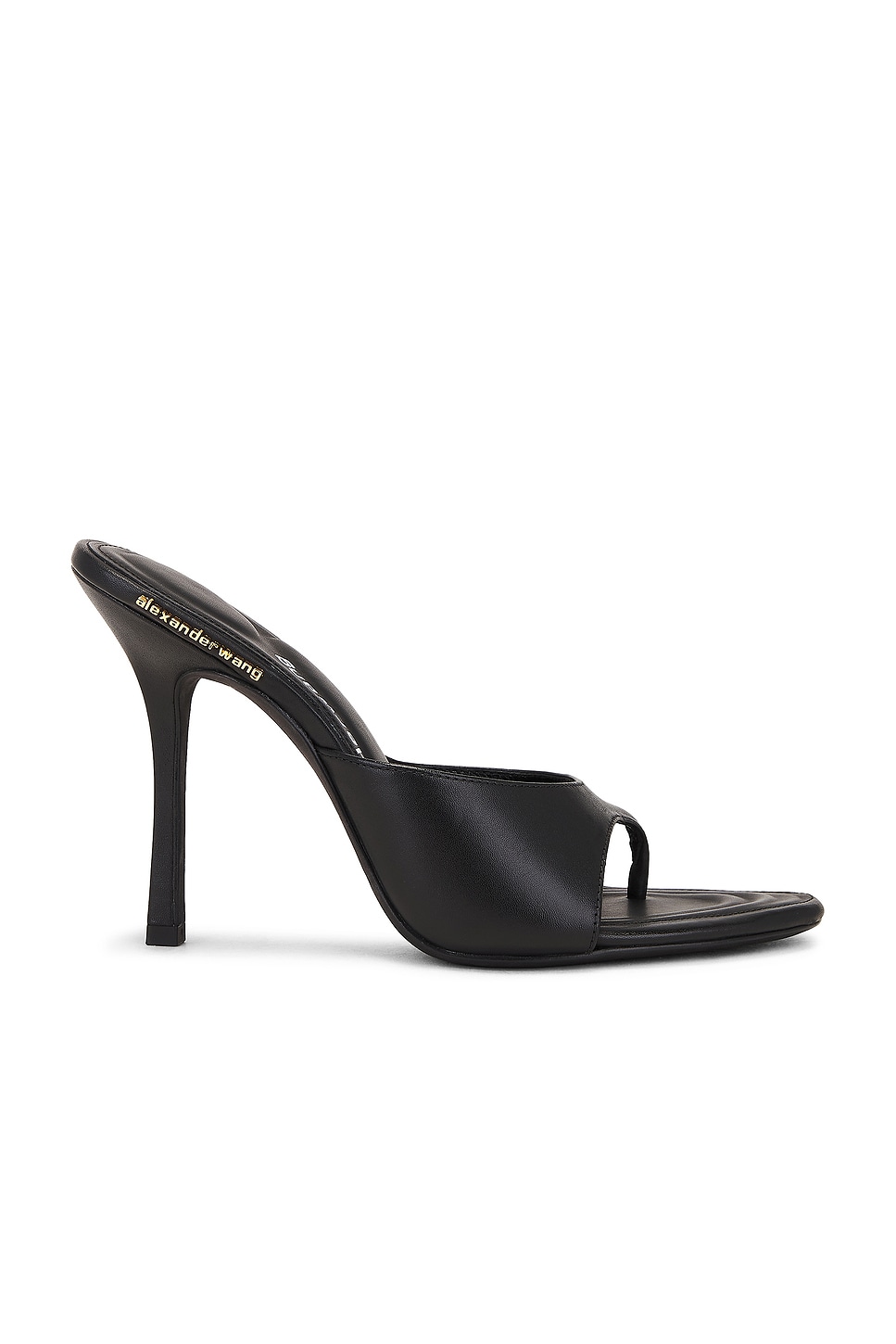 Alexander Wang ☆ブラック Lucienne 105 トングヒール サンダル Alexander Wang Lucienne 105 Thong Mule in Black | REVOLVE