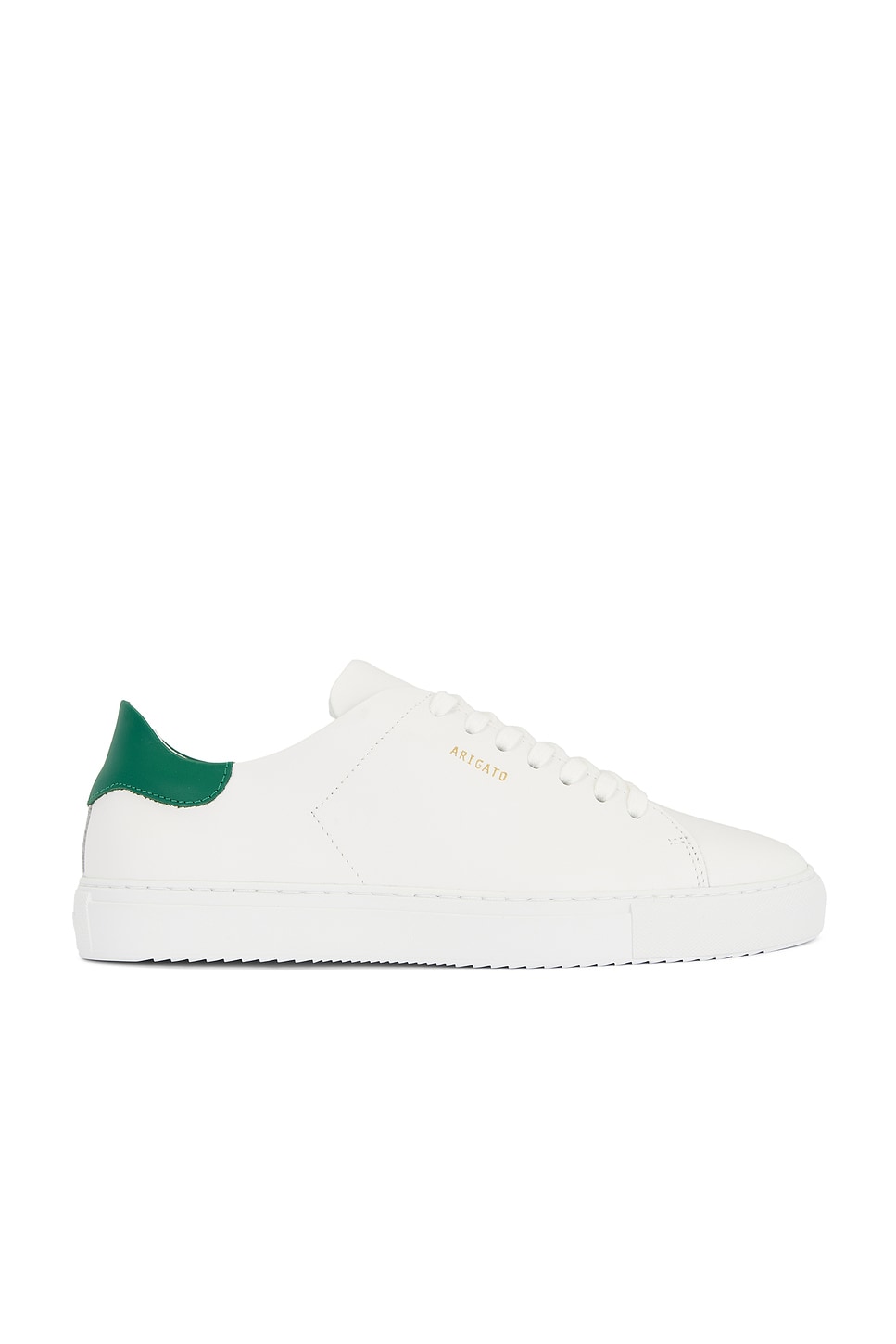 Axel Arigato Clean 90 Sneaker in White & Green | REVOLVE