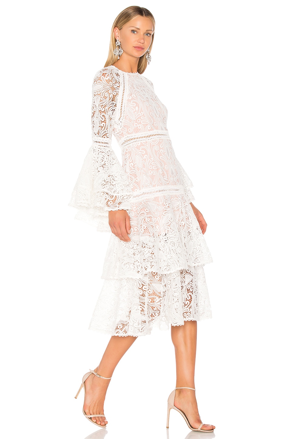 Alexis Luxe Dress in White Lace | REVOLVE