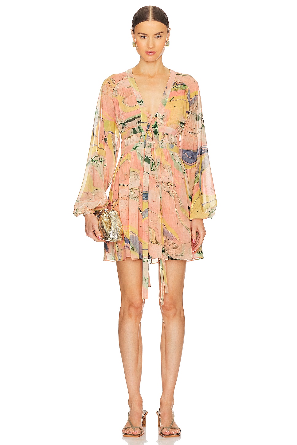 Tessie Dress - Airy Cotton :: Hummingbird Print