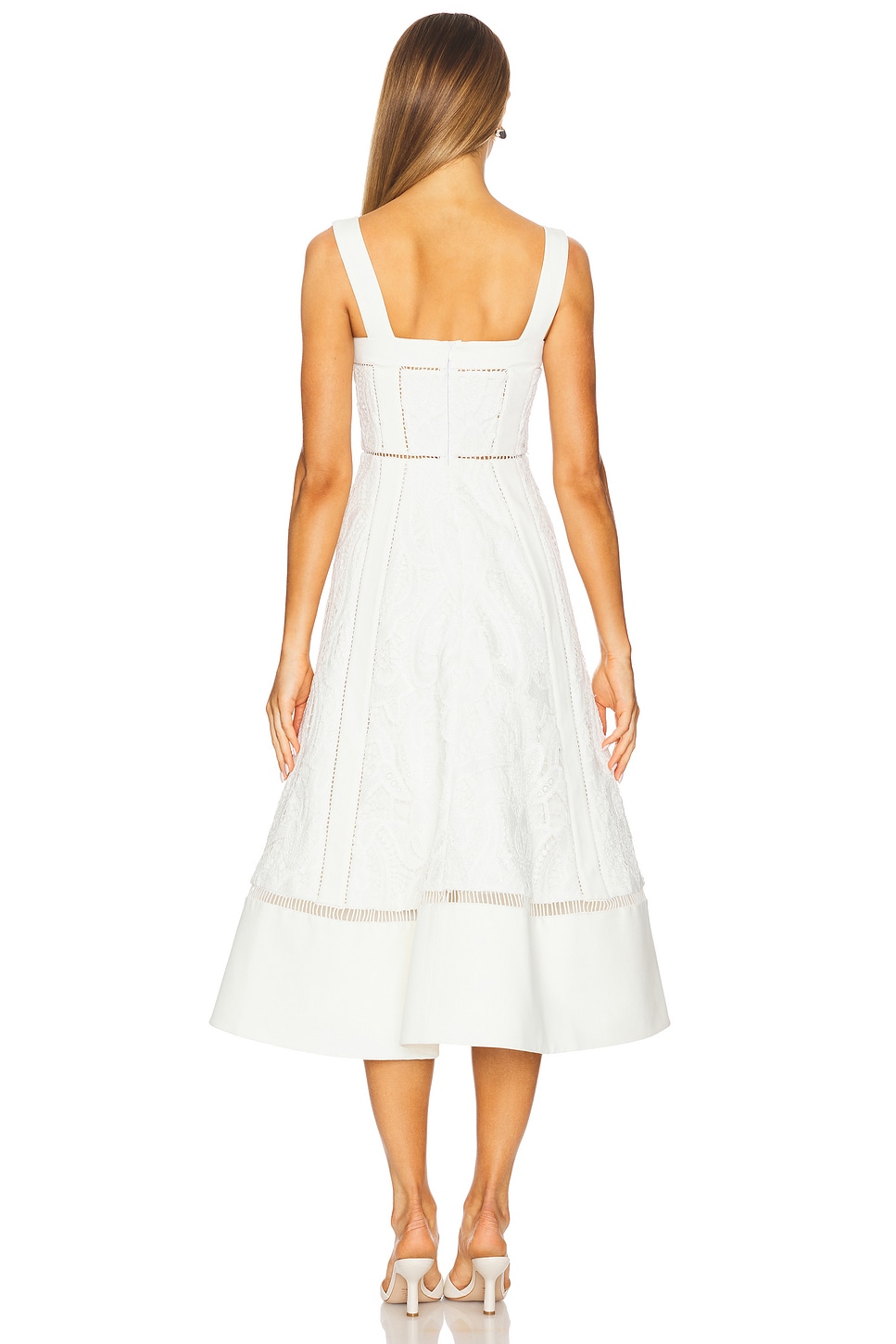 knee length dresses for ladies Alexius One Shoulder Knit Maxi Dress / Ivory | Meshki main image 1