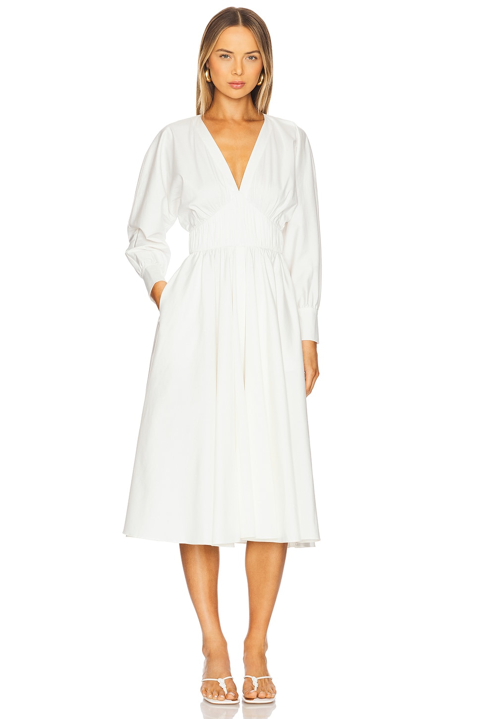 sleeves white dress Lucy White Long Sleeve Mini Dress - US 12