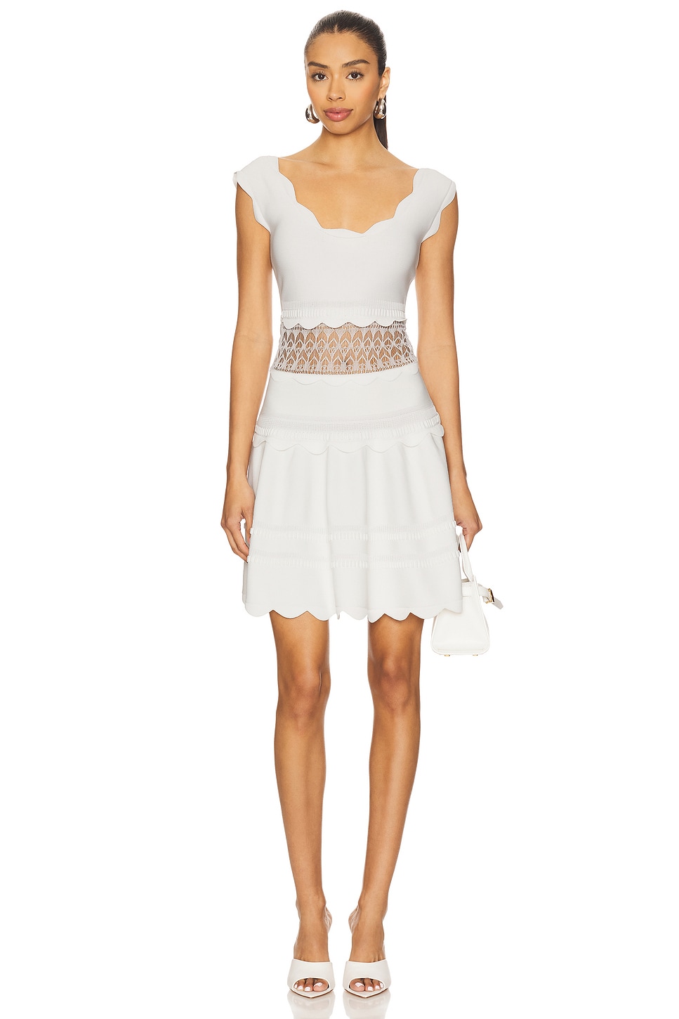 afonsa dress in white alexis from revolve Amrisa Halterneck design with tie closure Alexis Afonsa Dress in White