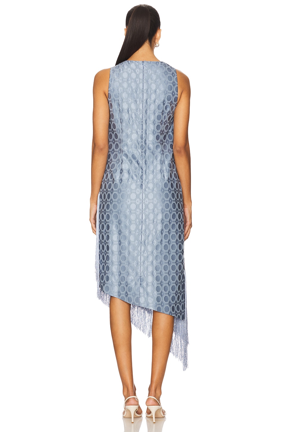 Alexis Costa Dress in Blue Jacquard | REVOLVE