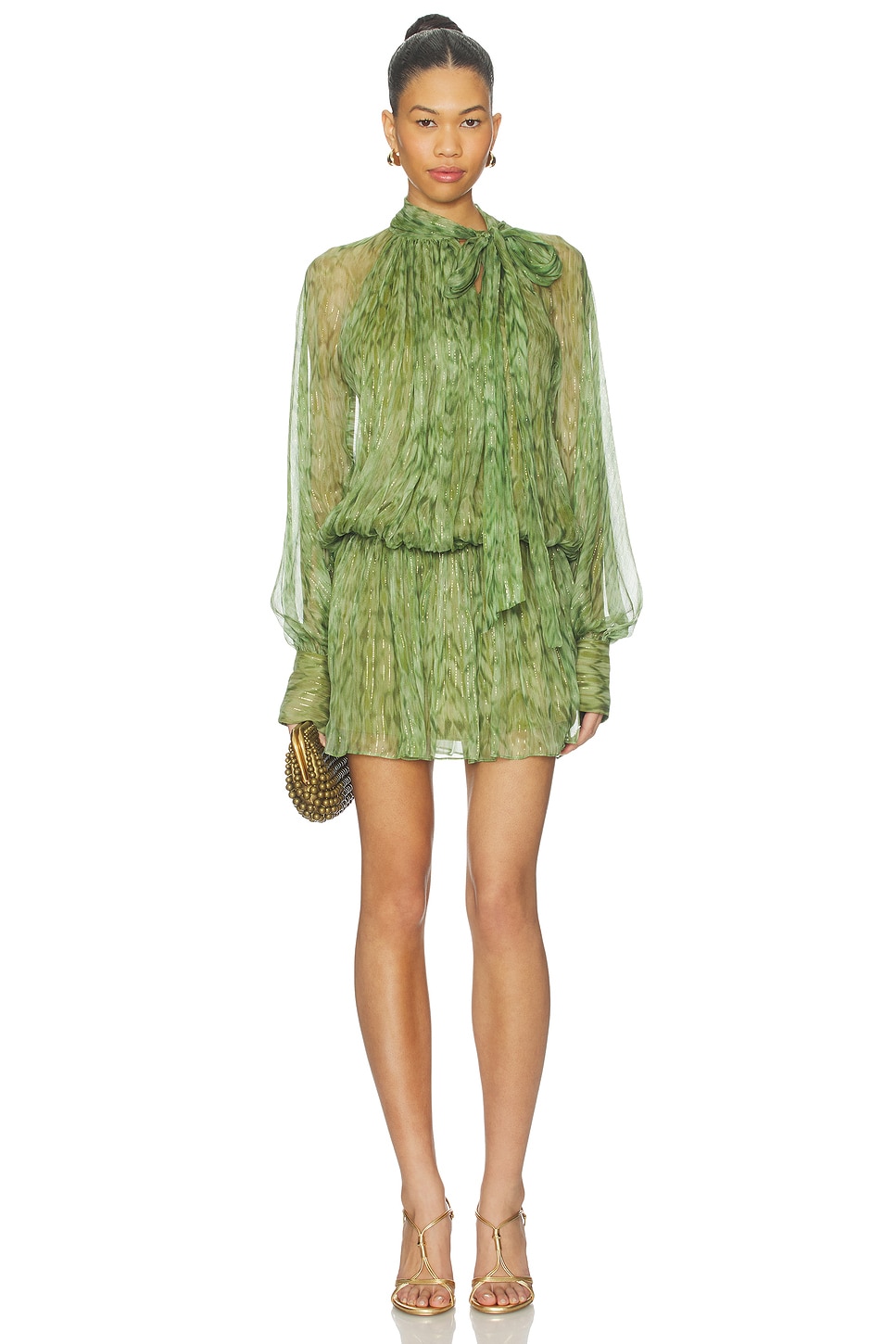 alexis green lace dress Alexis Dress / Green Aztec main image 0