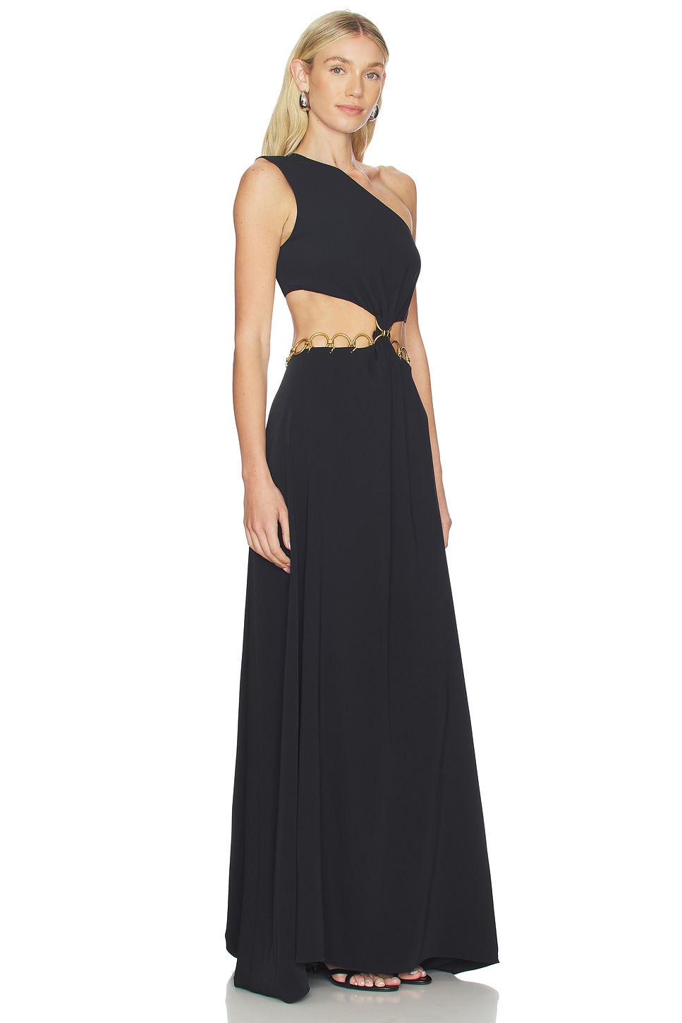 bright blue dress ALMA Ella Black Bodycon Maxi Size:BLACK, Medium preference-womens
