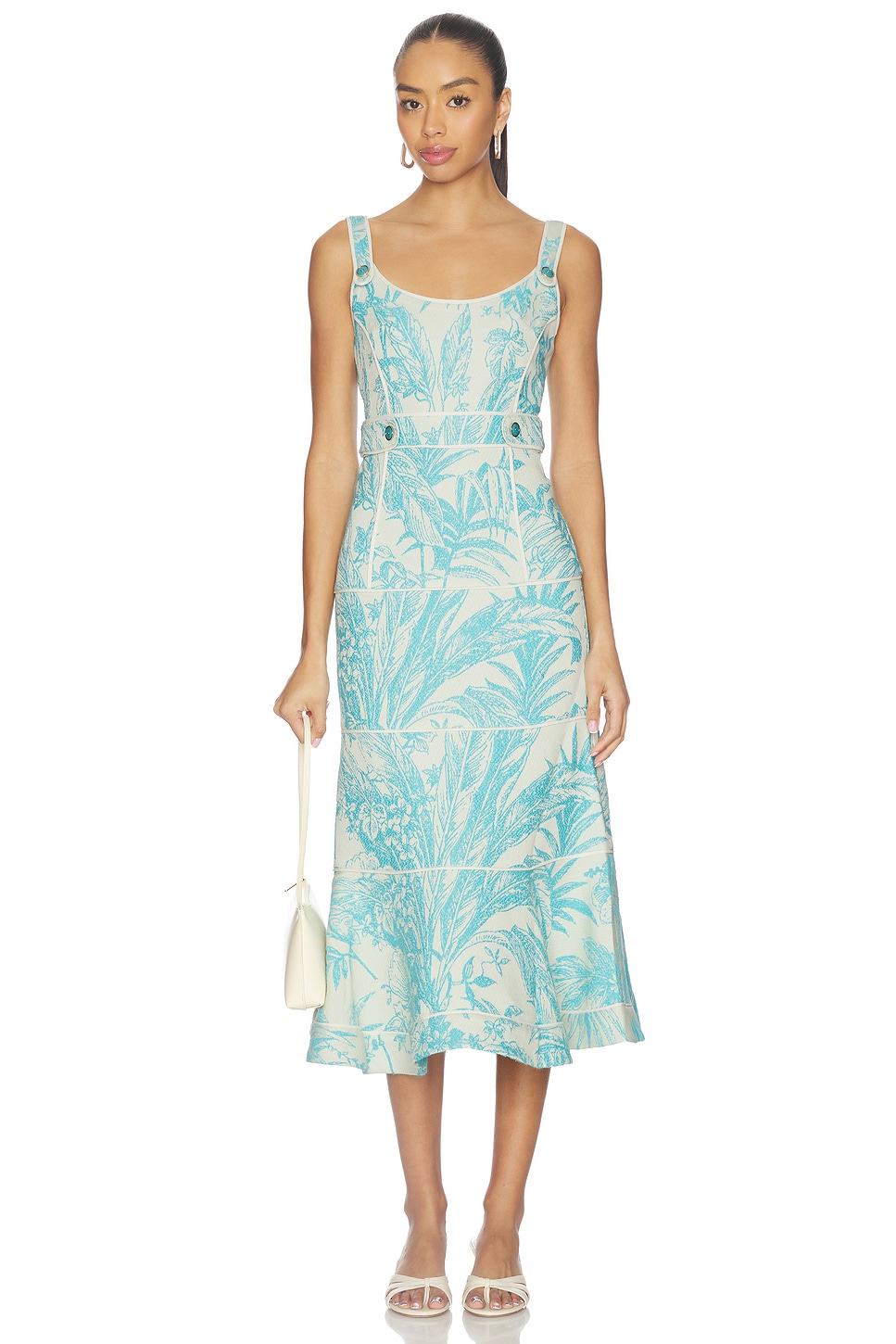alexis linen dress Alexis Idony Printed 3/4-Sleeve Dress, Blue, Women's, L