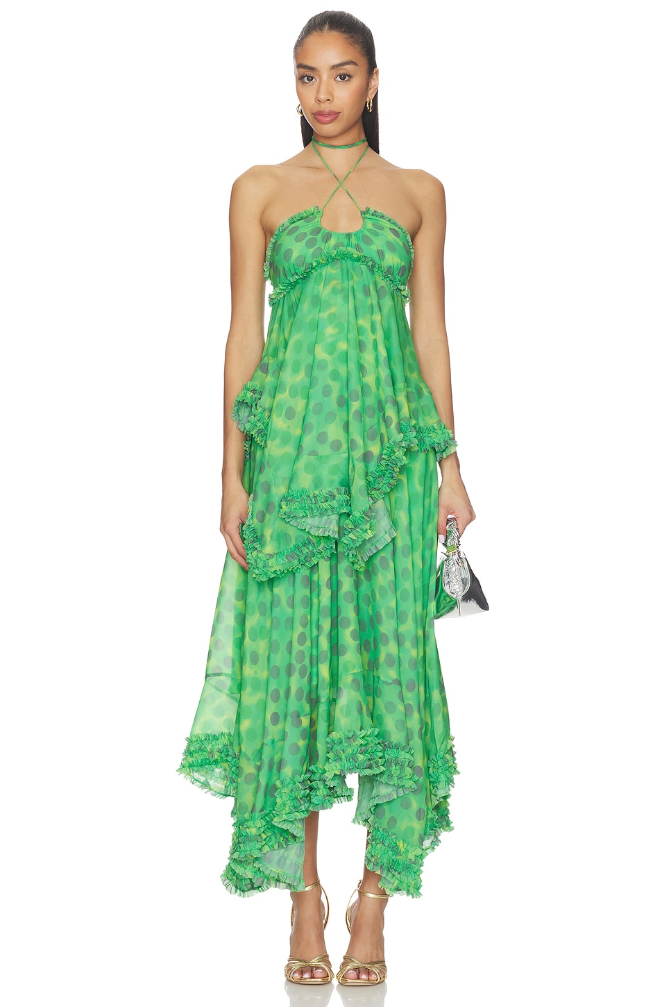 alexis green maxi dress Alexis Elea Strapless Green Maxi Dress by Alexis