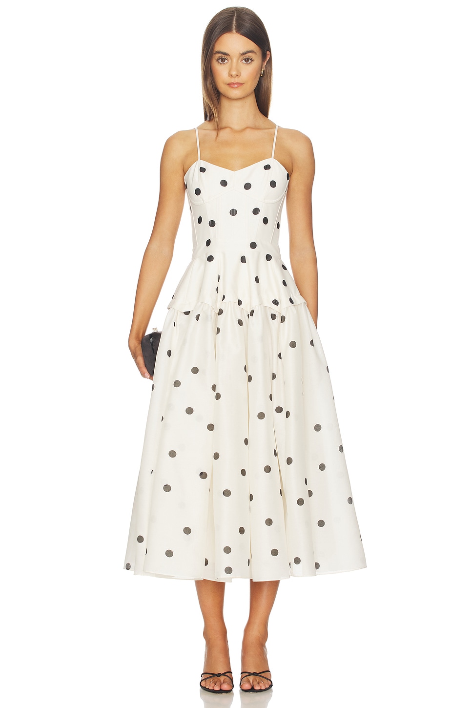 Alexis Parma Dress in Ivory & Black | REVOLVE