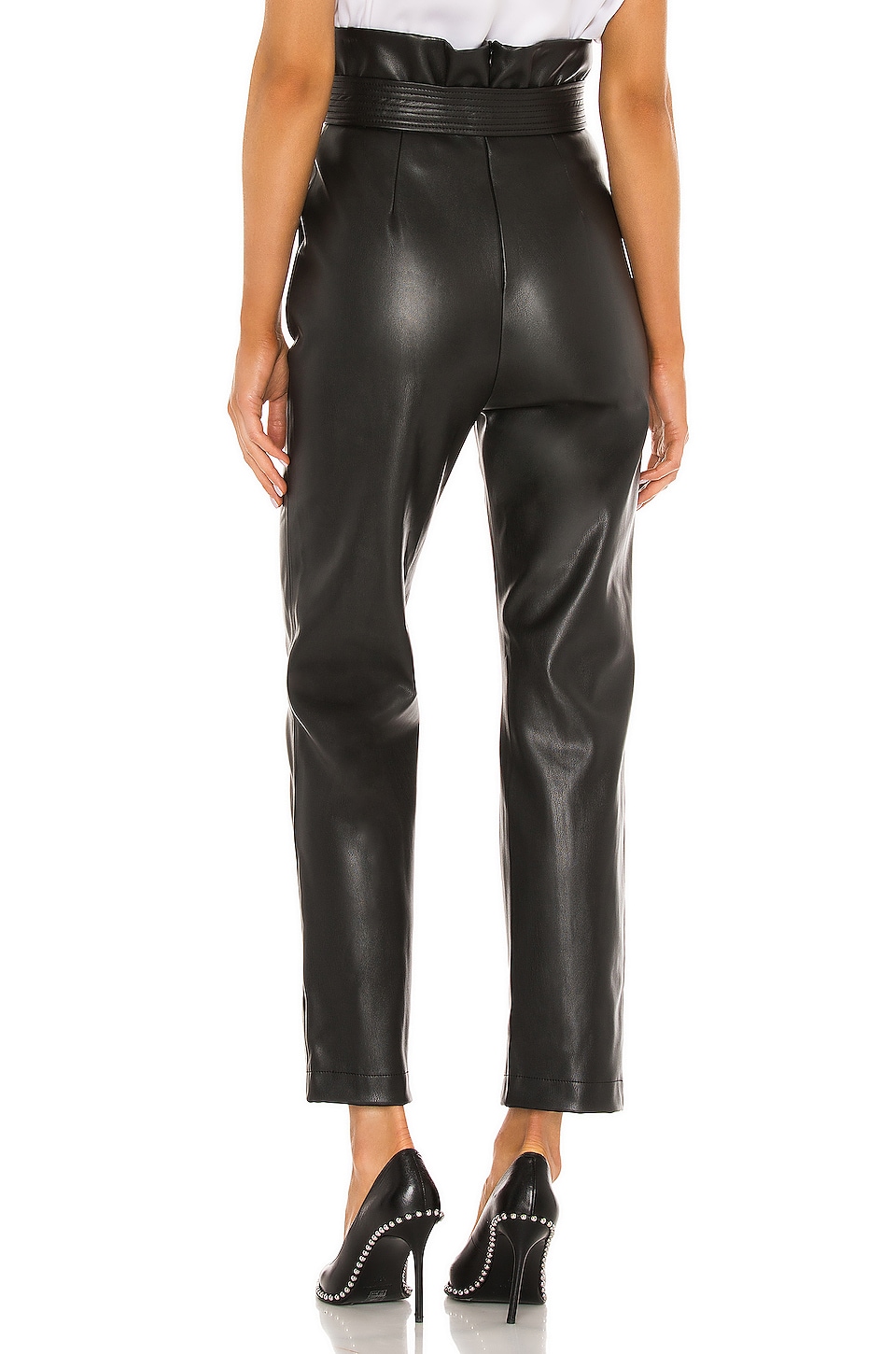 Alexis Kayden Vegan Leather Pants in Black | REVOLVE