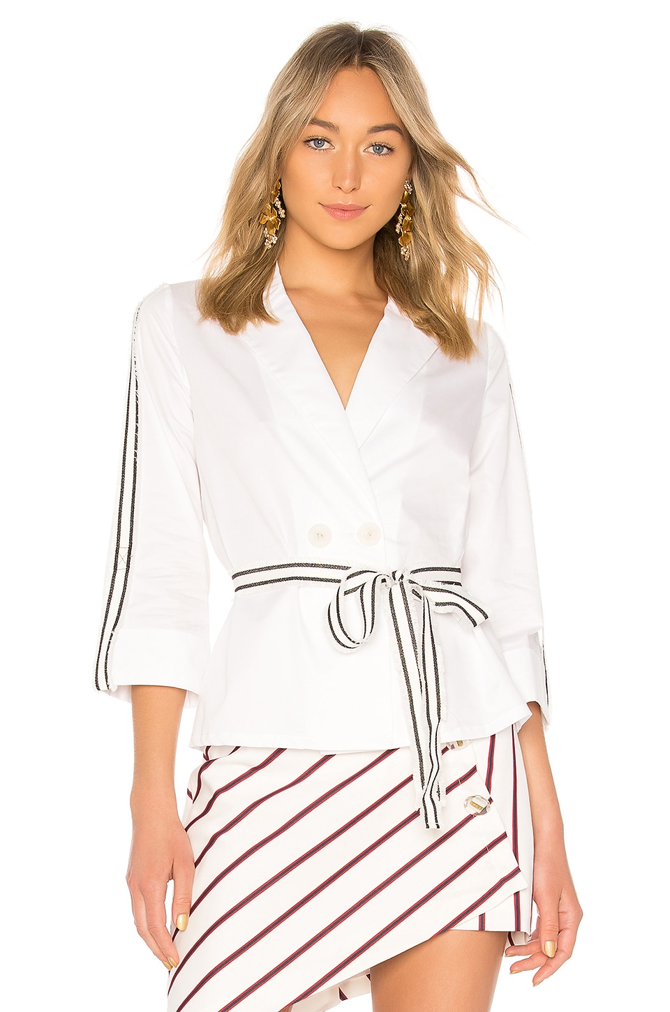 ALEXIS ALEXIS MADELYN TOP IN WHITE.,AXIS-WS215