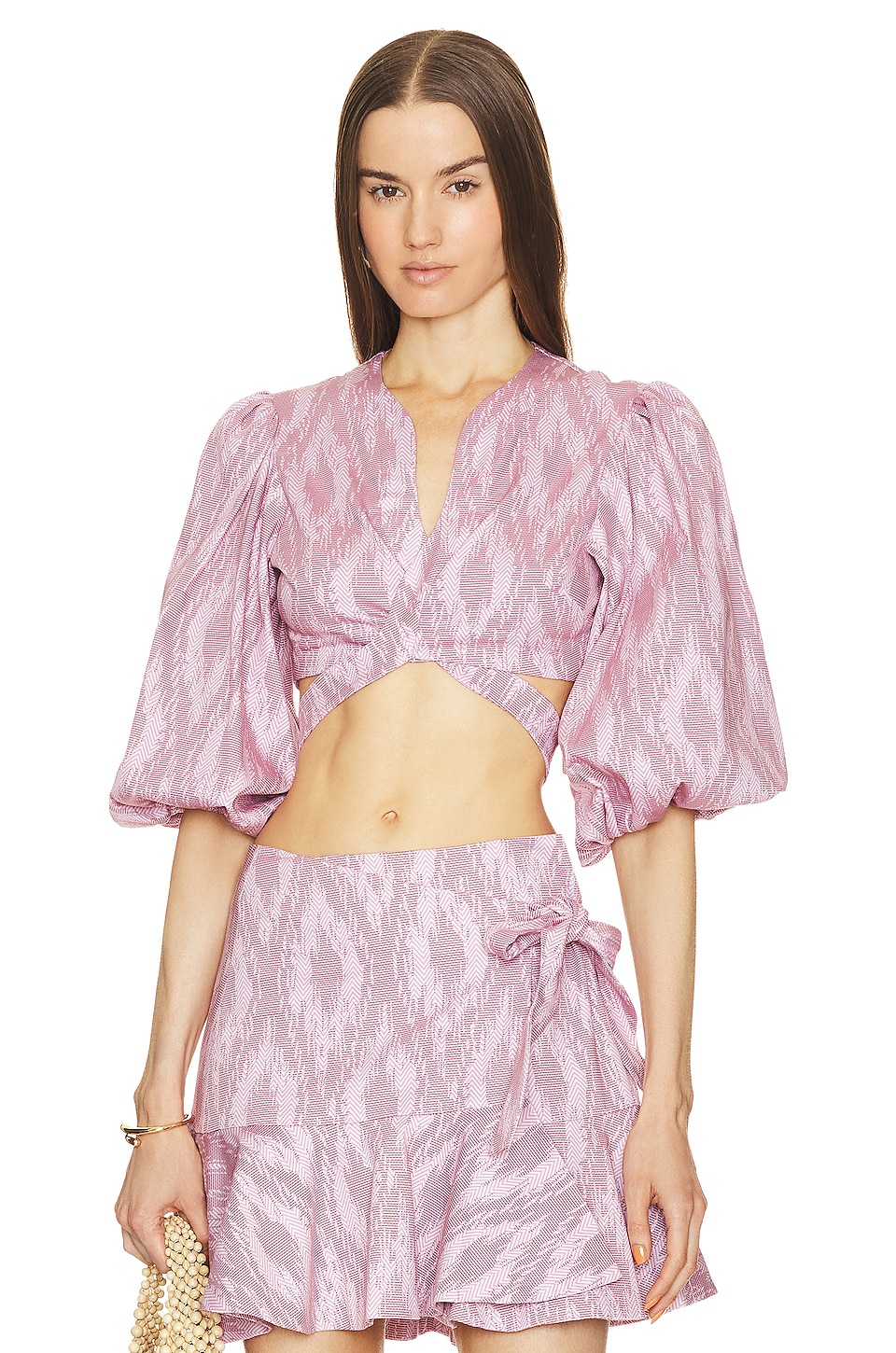 Alexis Iris Top In Rose Weave Revolve