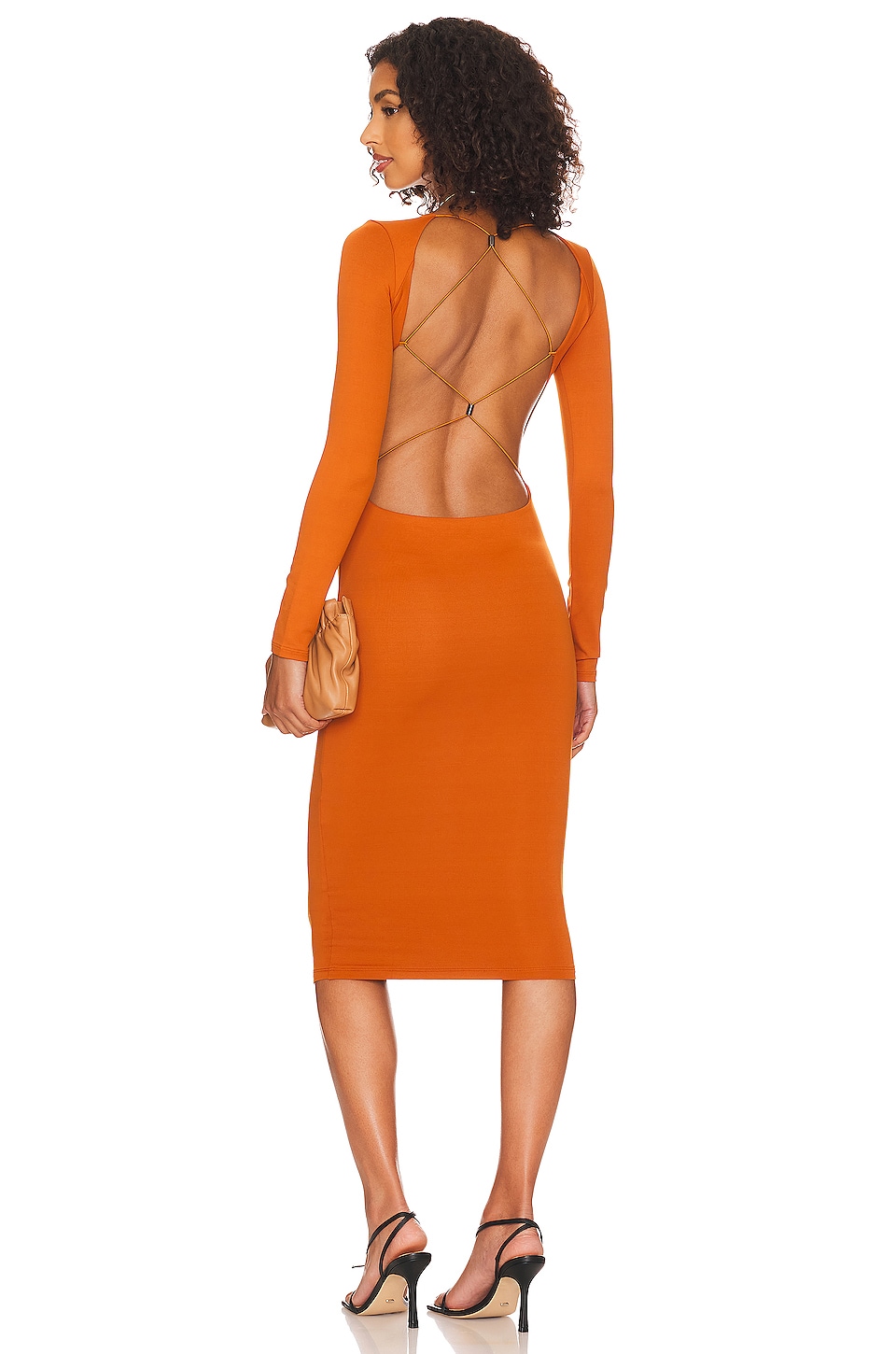 ALIX NYC Eden Midi Dress in Rust REVOLVE