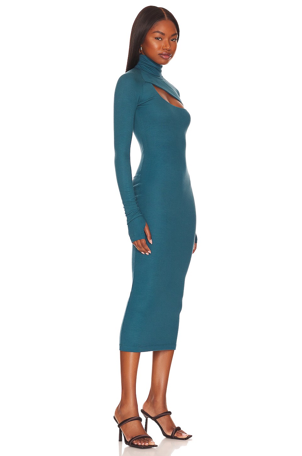 ALIX NYC Clarkson Midi Dress in Prussian Blue