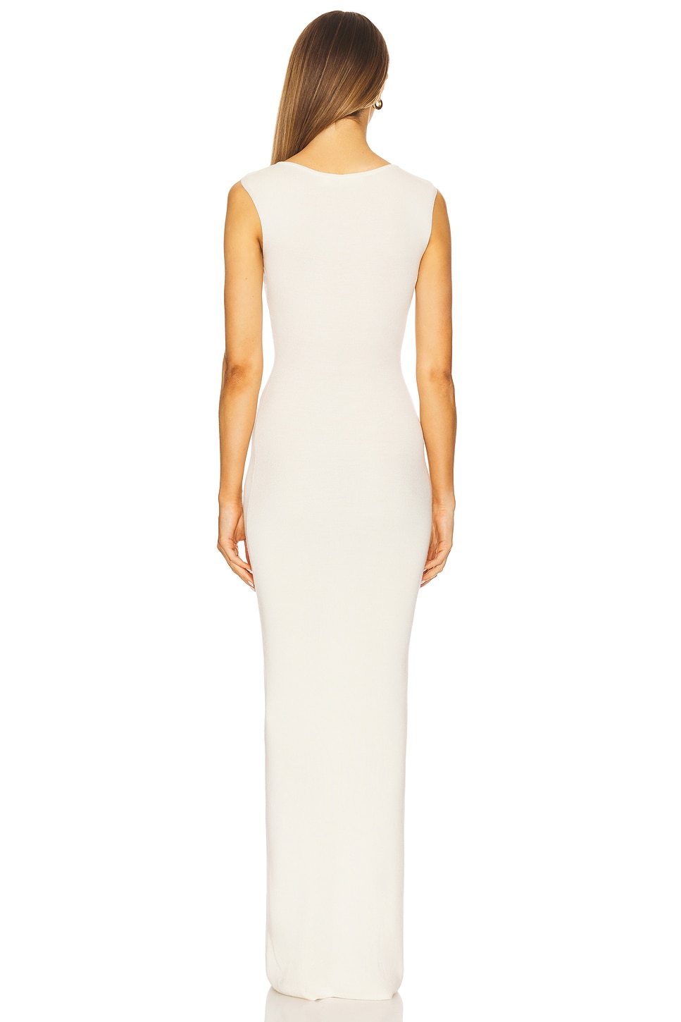 Aya Muse Tied Cut Out Maxi Dress in Off White | REVOLVE