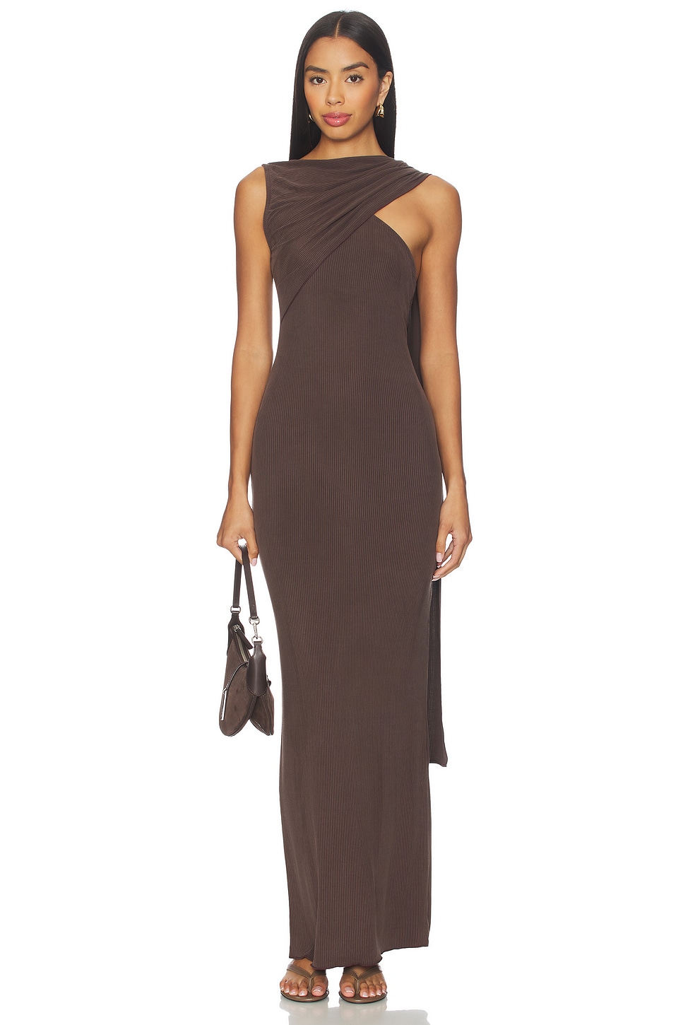 sachin and babi light blue dress Aya Muse - Vao wool-blend maxi dress main image 1