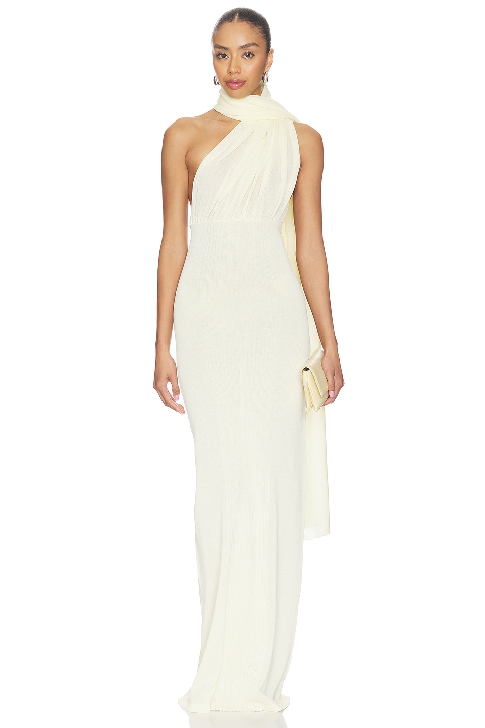 black and gold chiffon maxi dress self portrait self-portrait - Yellow Metallic Chiffon Maxi Dress