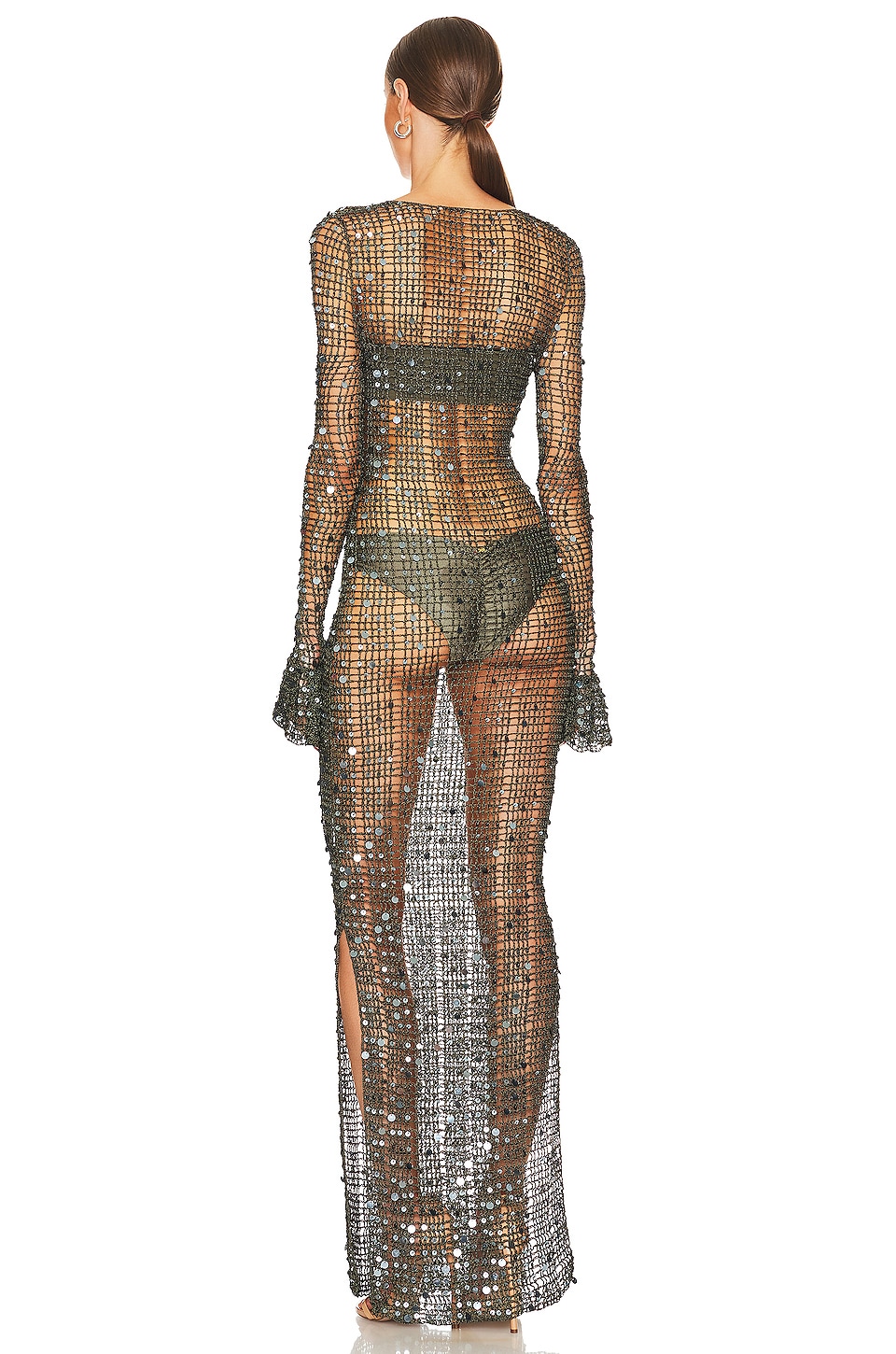 Aya Muse x REVOLVE Crochet Maxi Dress in Olive Green