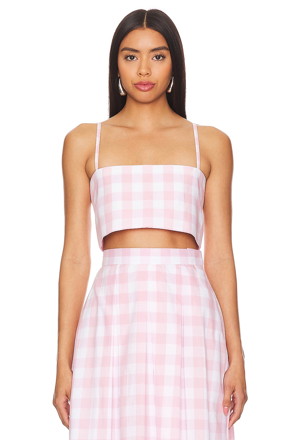 Azeeza Walton Top in Tea Pink Gingham | REVOLVE