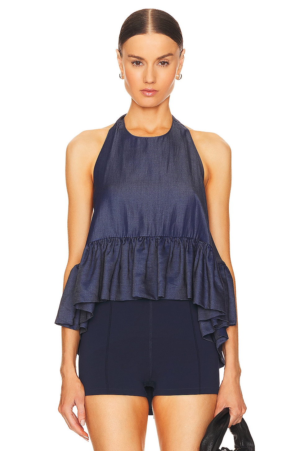 Azeeza Winston Top in Dark Denim | REVOLVE