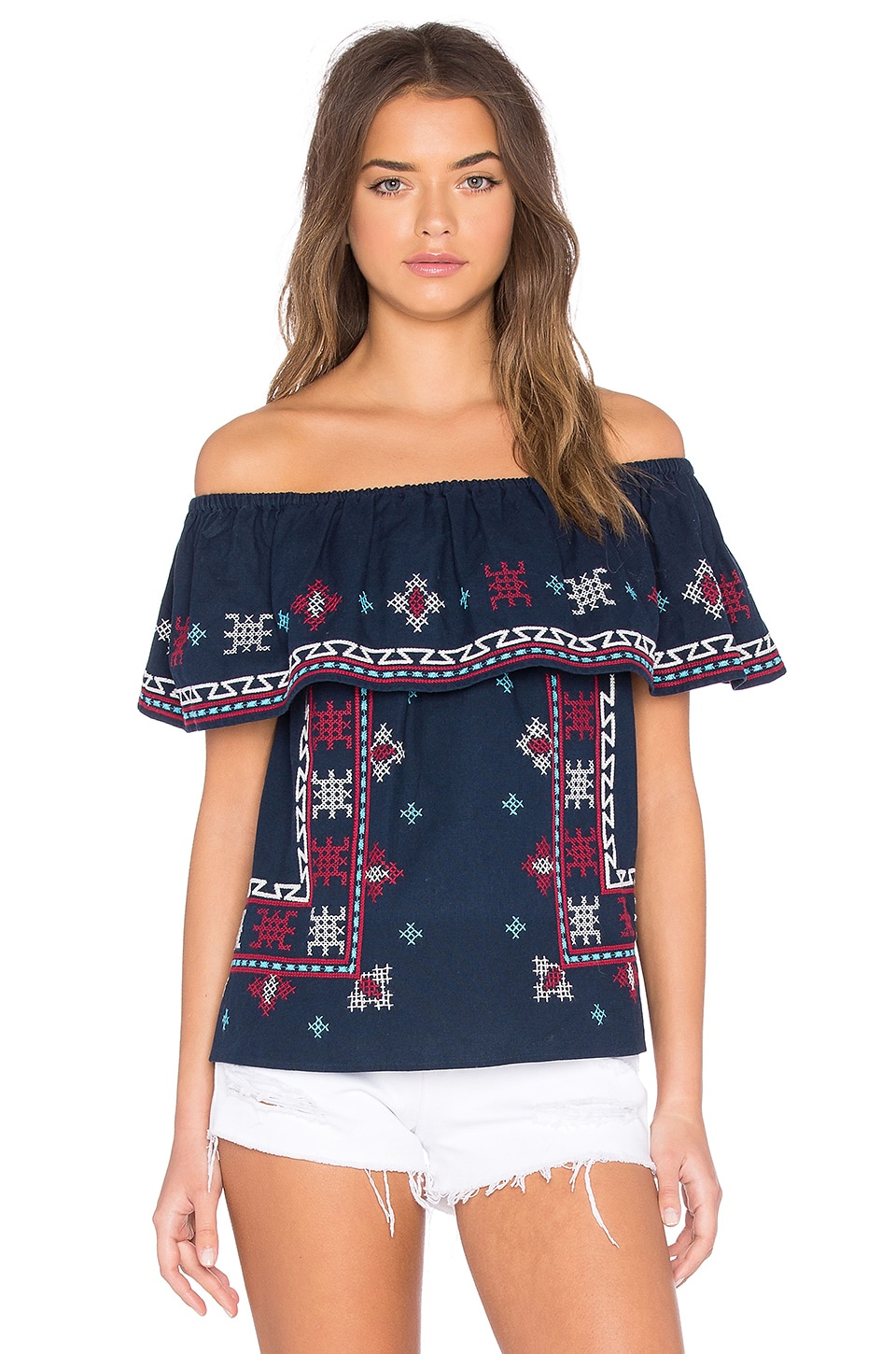 ba&sh Volcy Top in Marine | REVOLVE