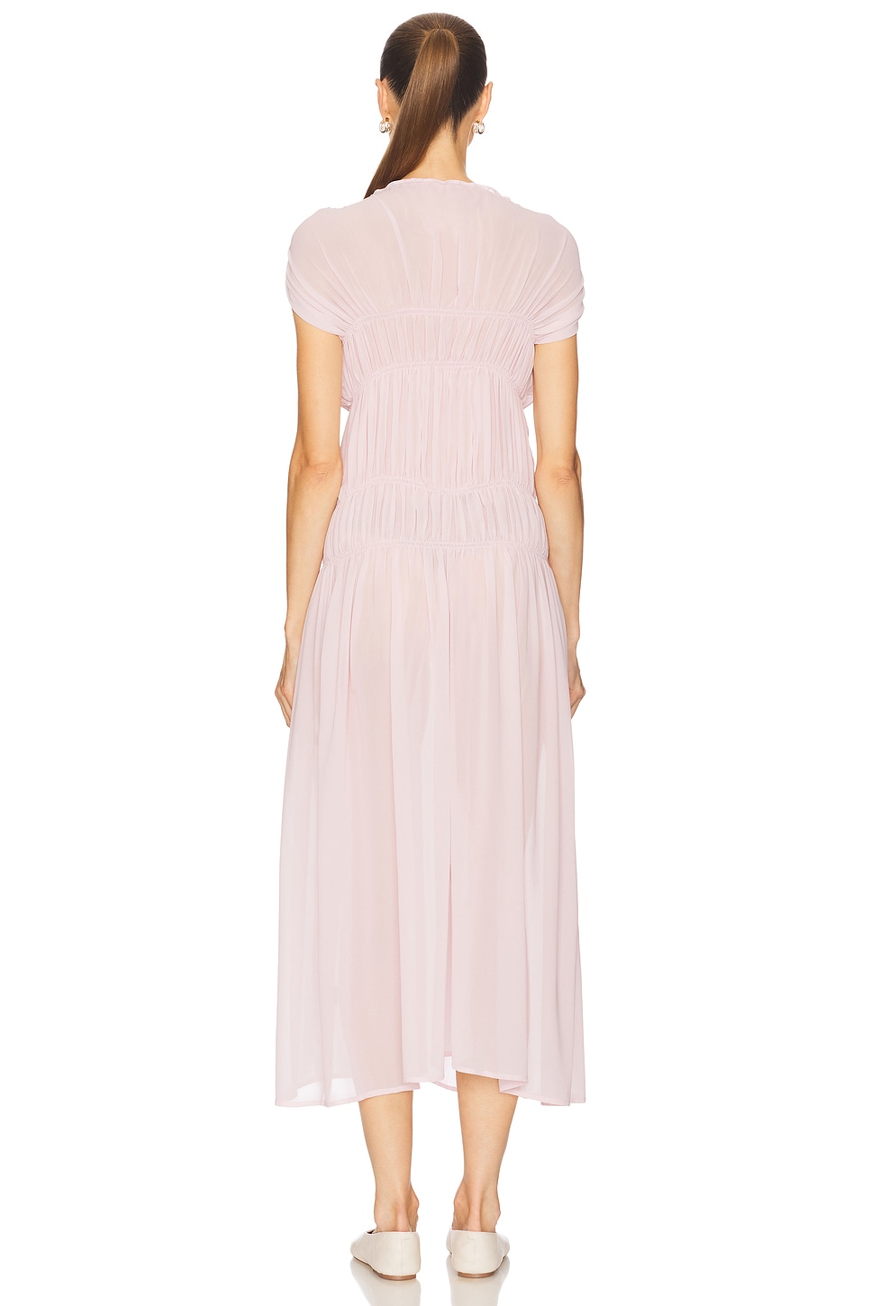 pale pink dress Aveline Lace Mini Dress main image 1