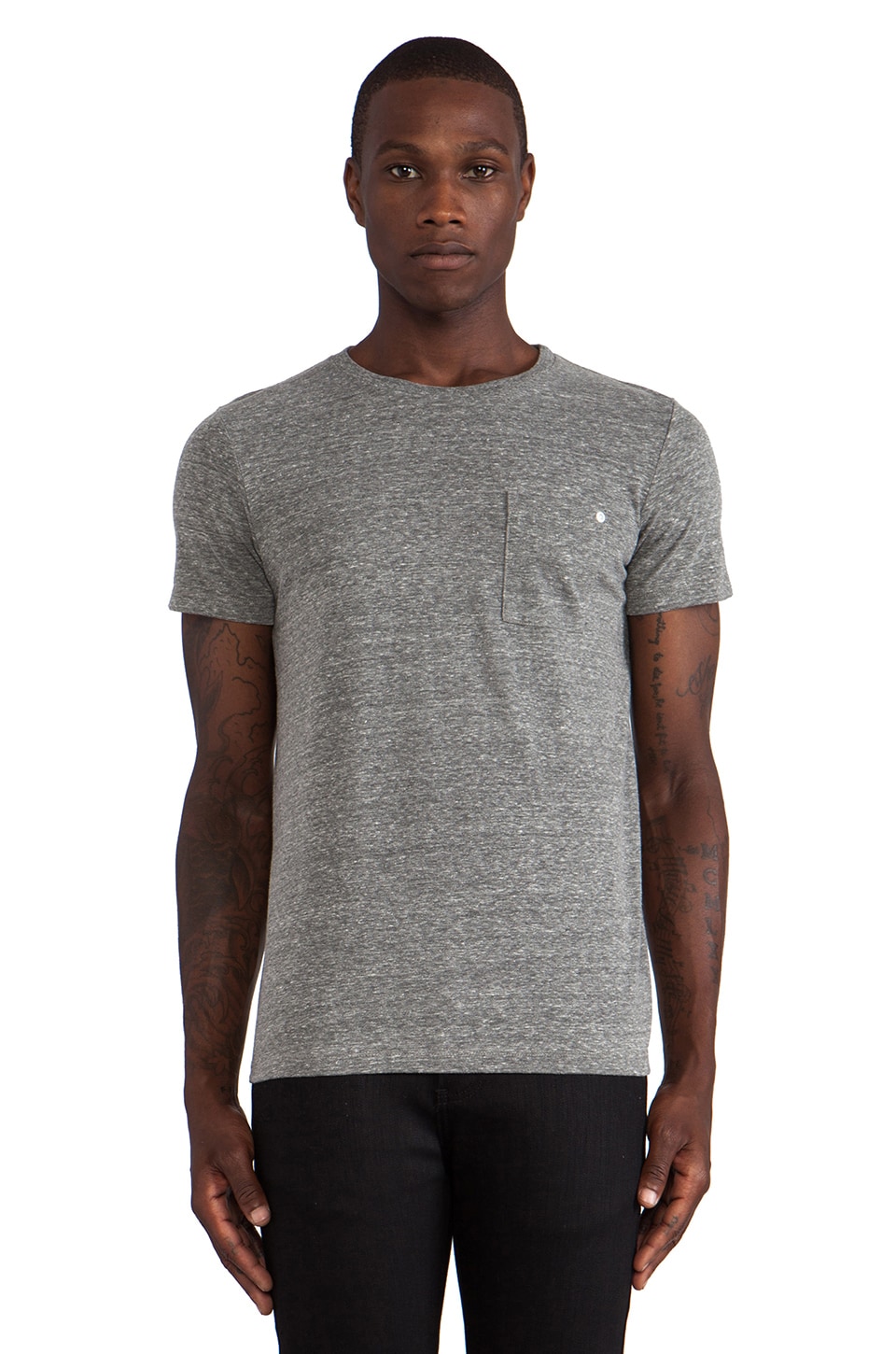 baldwin The Crew Tee in Heather Grey | REVOLVE