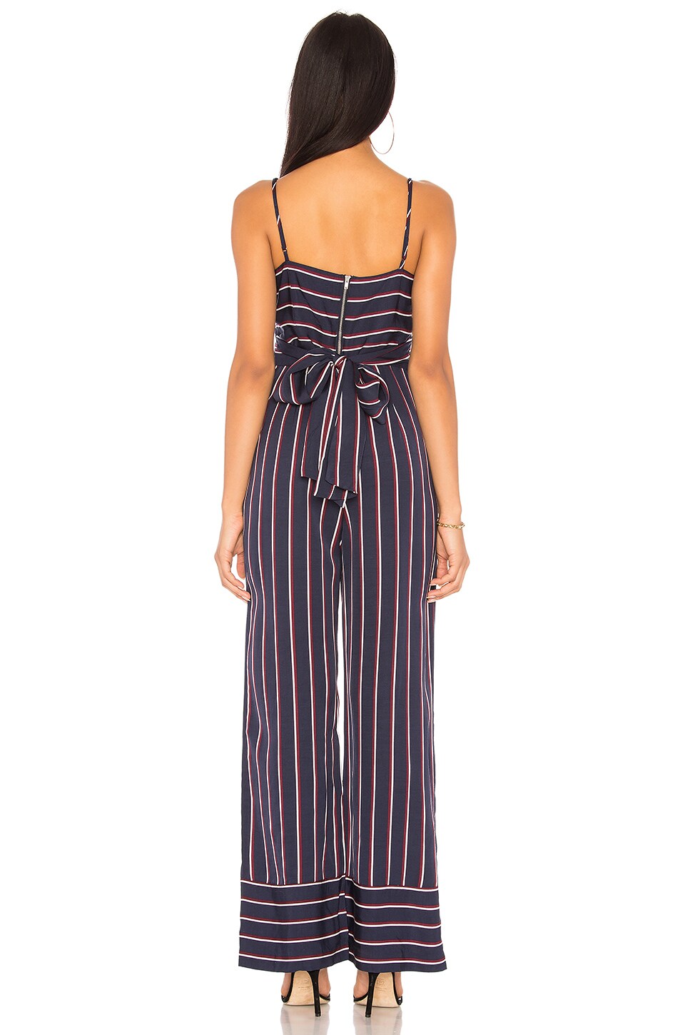 Bardot Lulu Jumpsuit in Navy Stripe REVOLVE