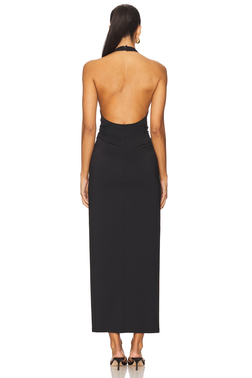 ambiance midi dress in black bardot Bardot Rosalyn Midi Dress in Black – TrenLend main image 1