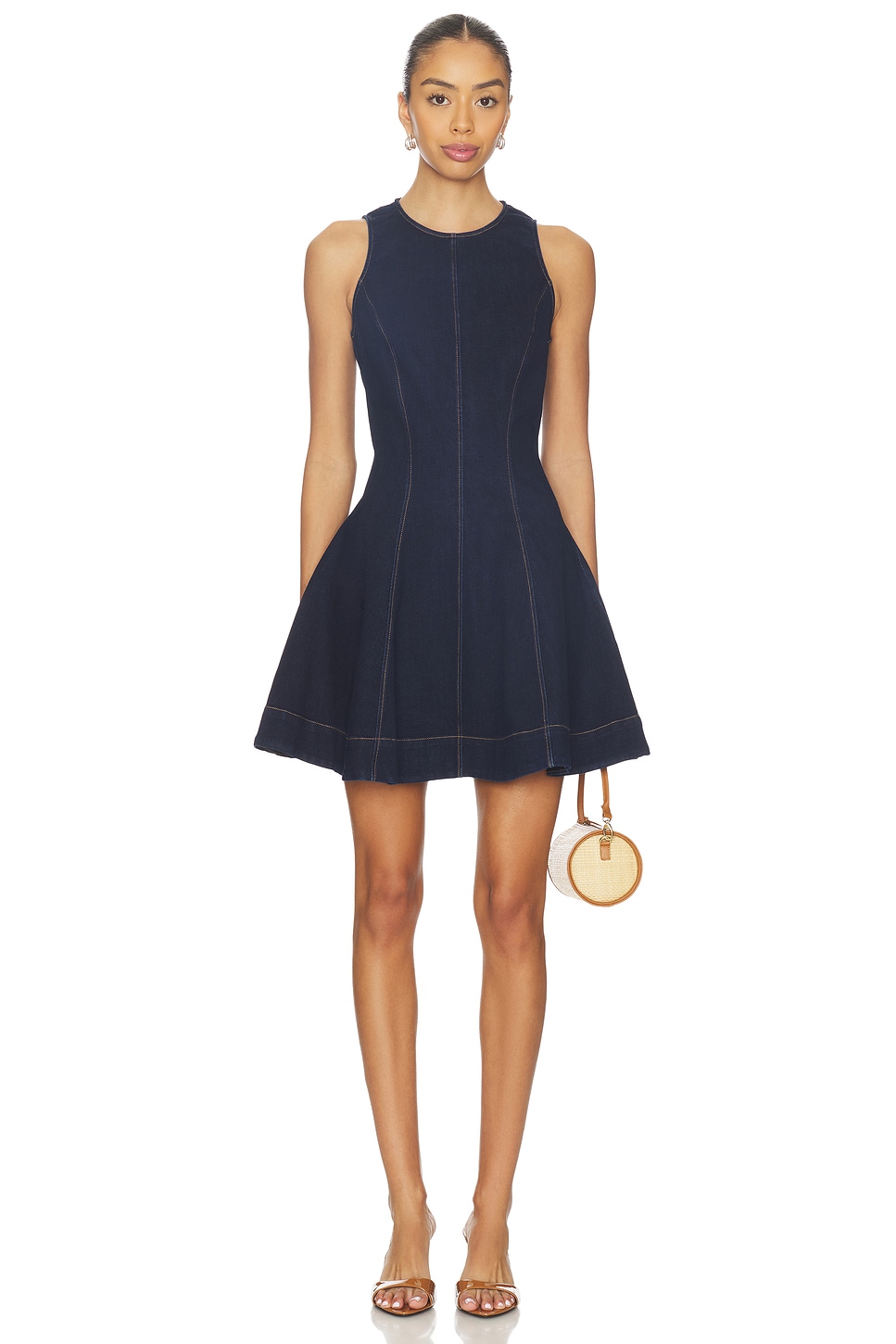 Bardot Palmer Denim Mini Dress in Dark | REVOLVE Bardot Palmer Denim Mini Dress in Dark | REVOLVE