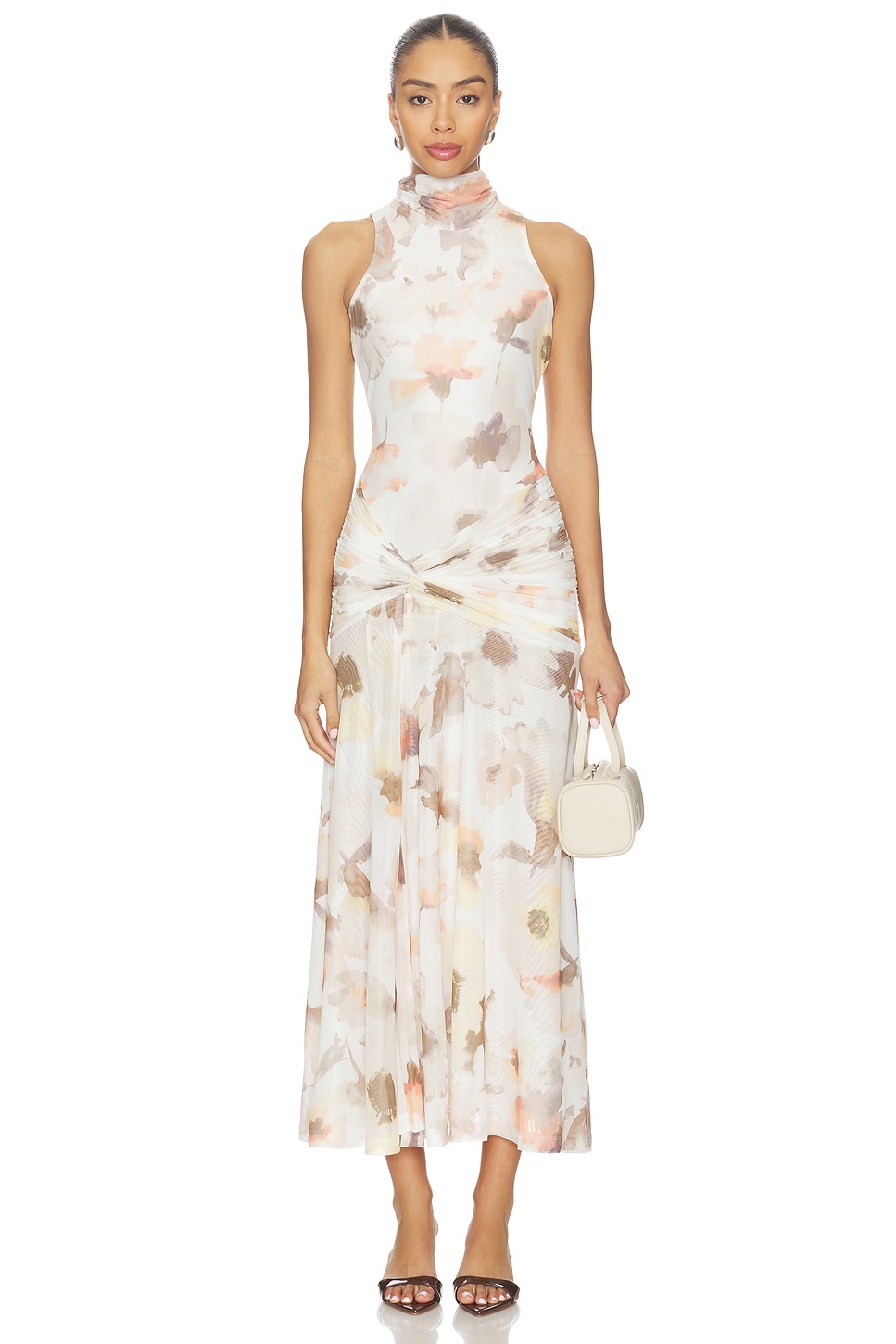 Leanna Mesh Midi Dress - thumbnail 3