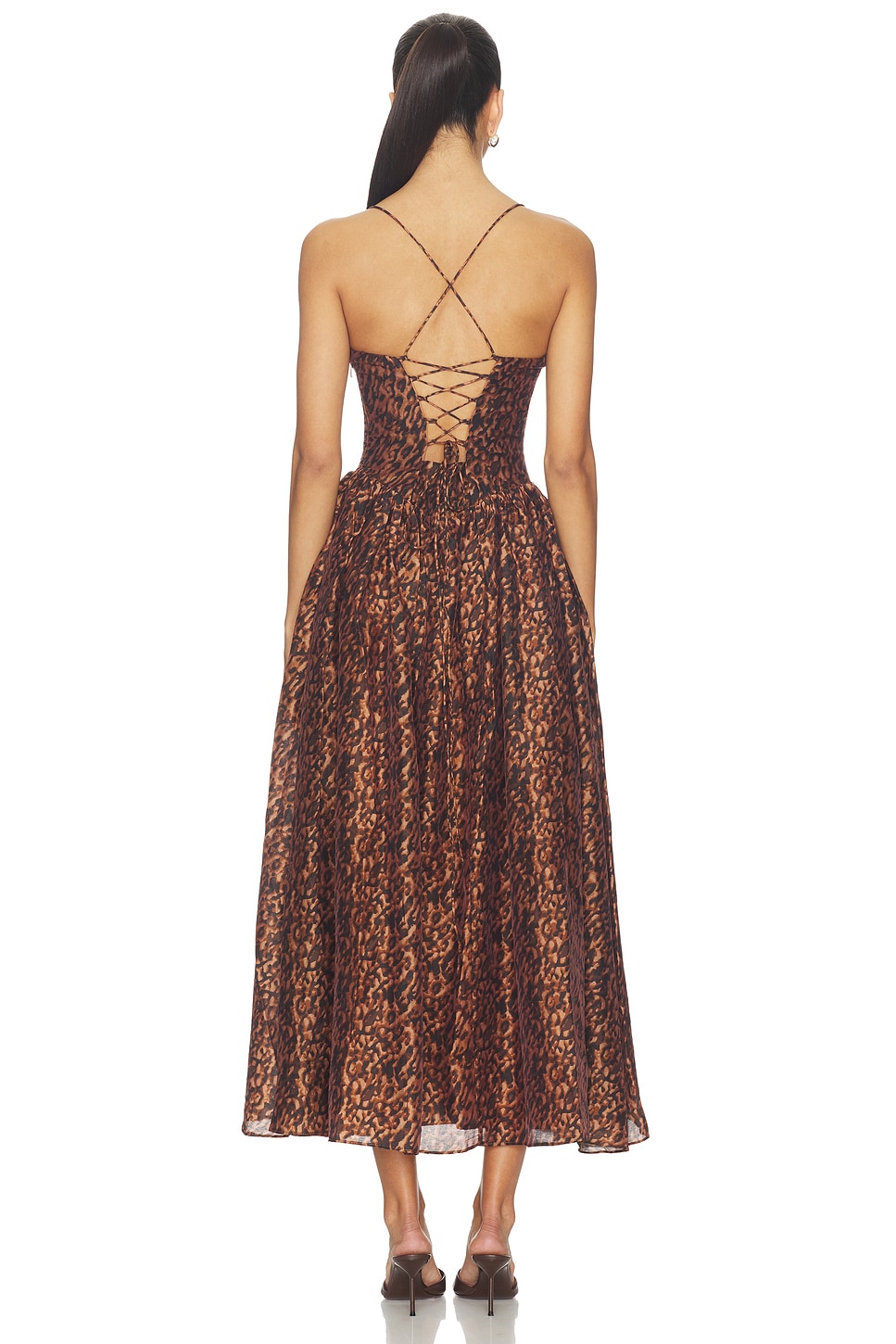 Bardot Estie Printed Maxi Dress in Brown Leopard | REVOLVE