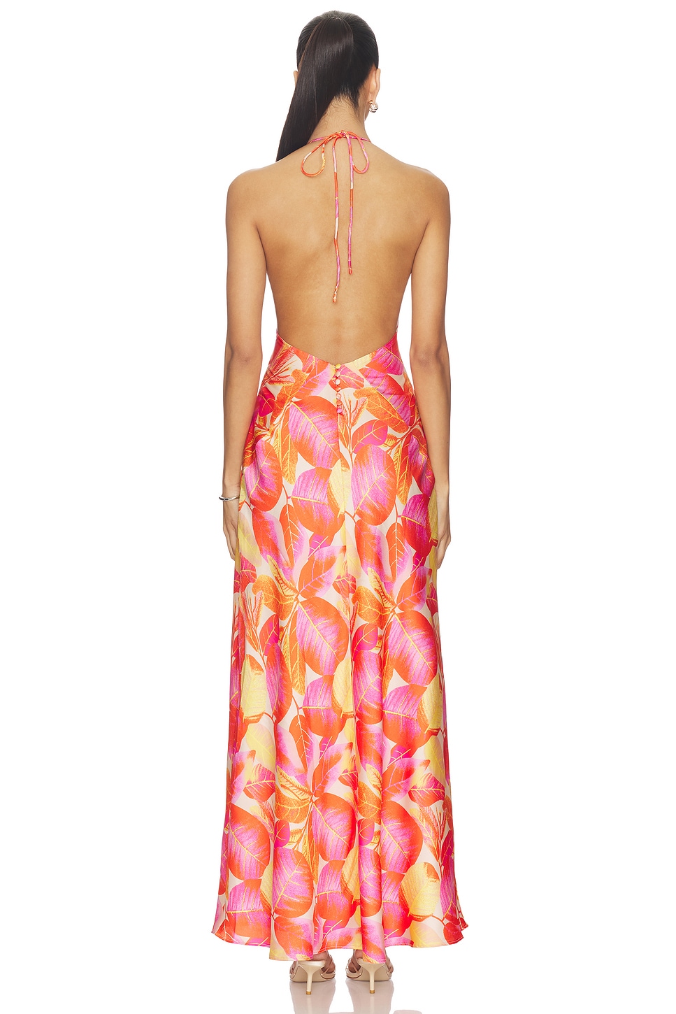 white tank maxi dress Private 0204 Silk Tank Maxi Dress | White