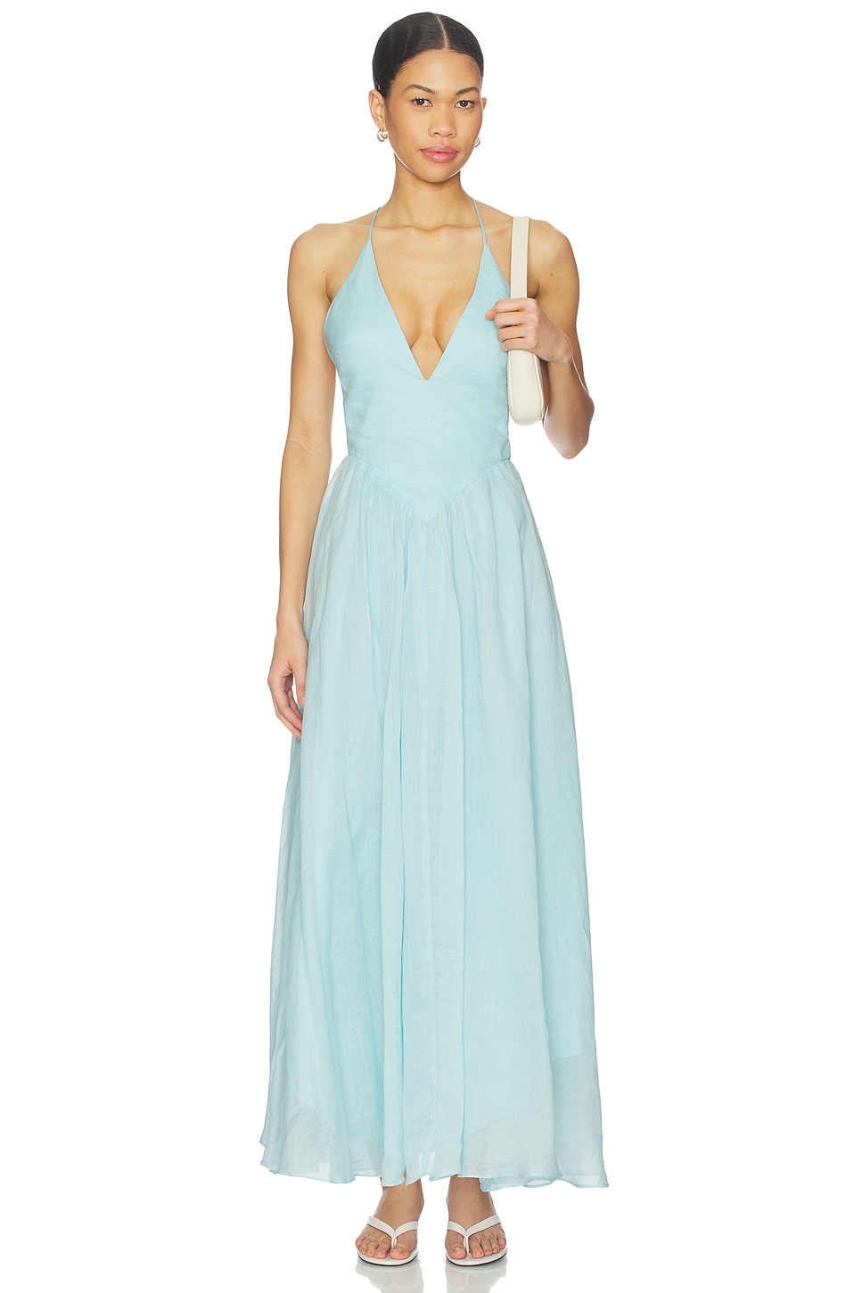 bardot maxi dress blue Buy Sosandar Blue Velvet Bardot Maxi Dress from Next USA