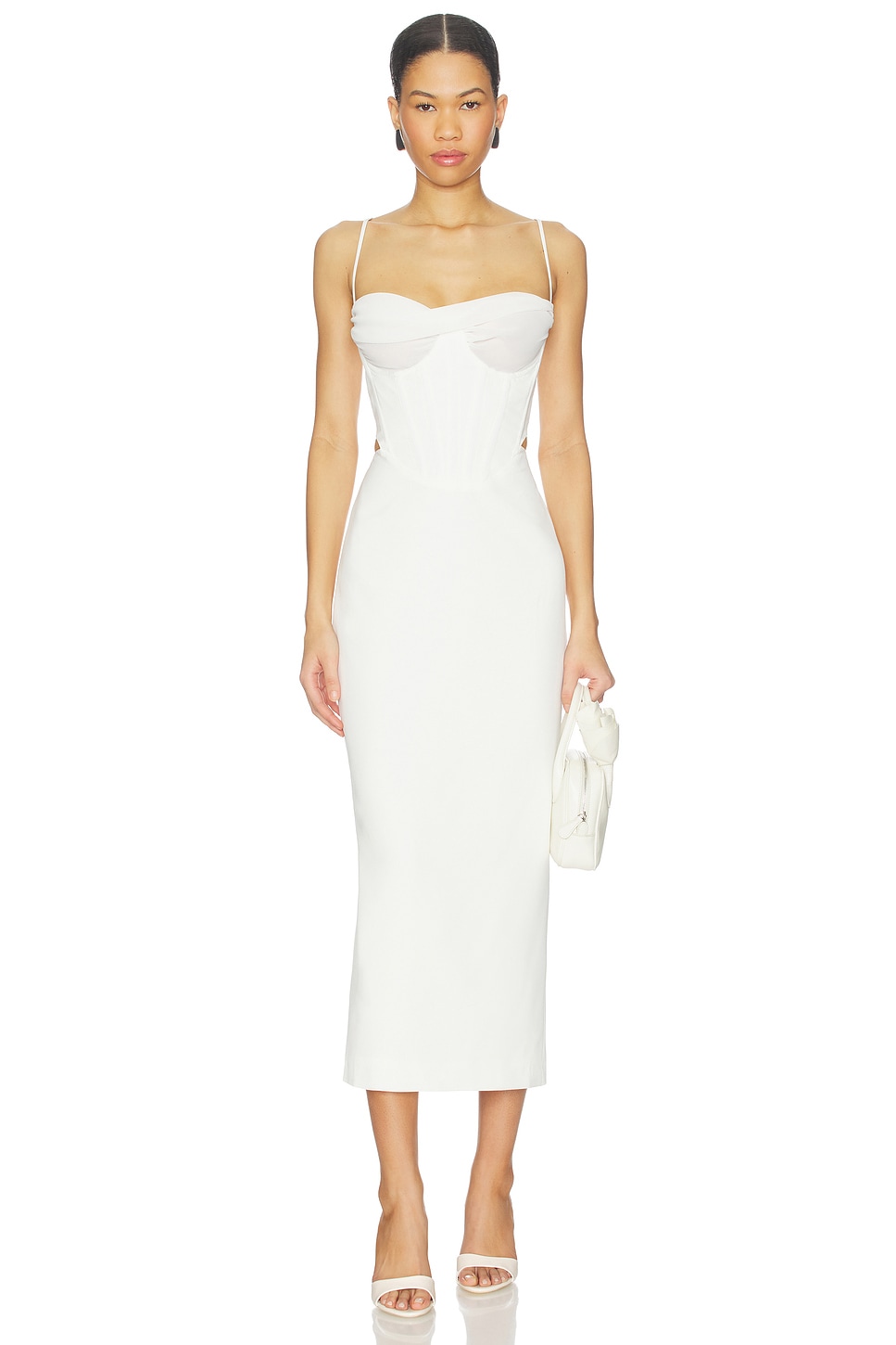 cocktail & party midi dresses for women White Lace One-Shoulder Bodycon Cocktail Party Midi Dress