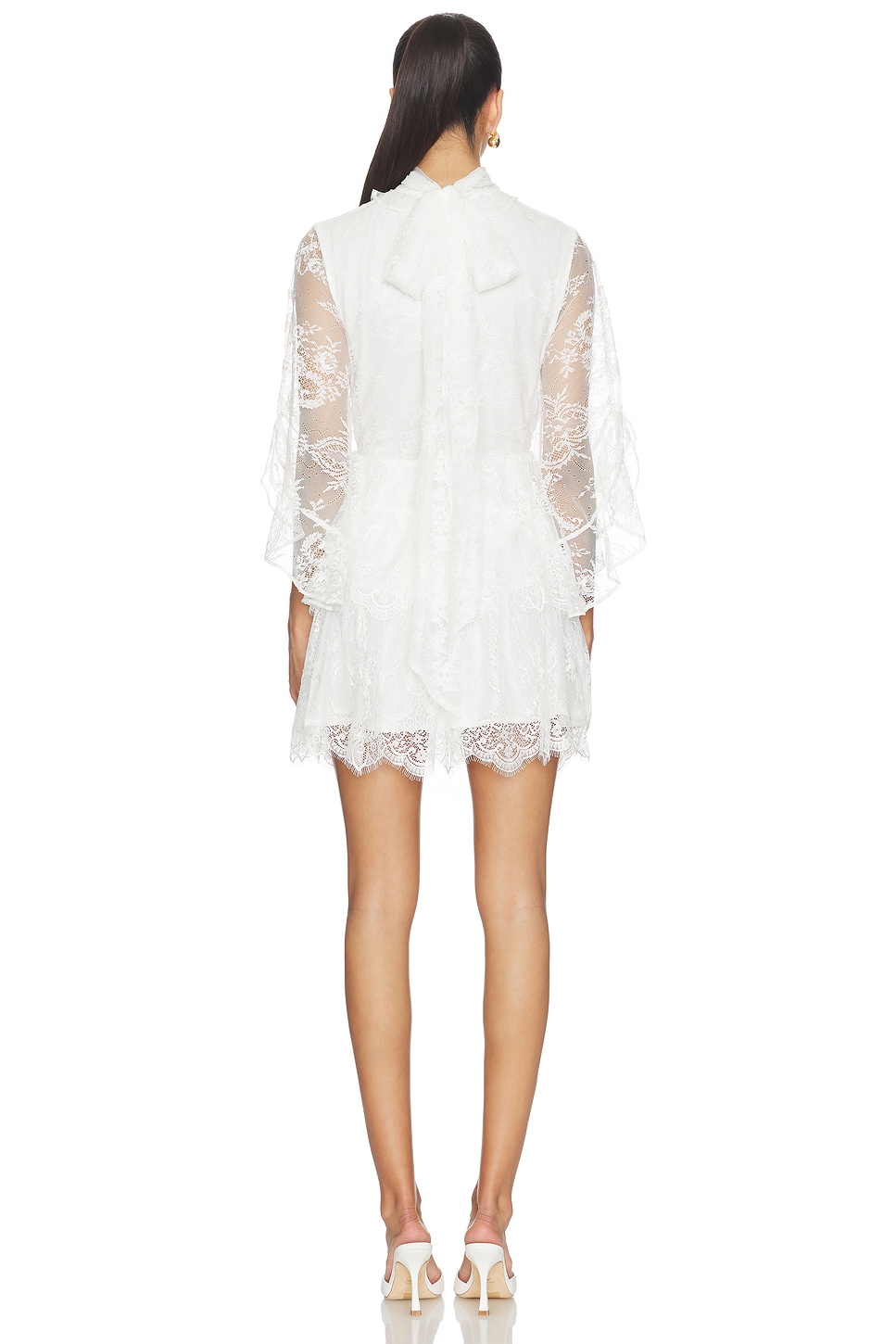 Norah Ruffle Lace Mini Dress Norah Ruffle Lace Mini Dress