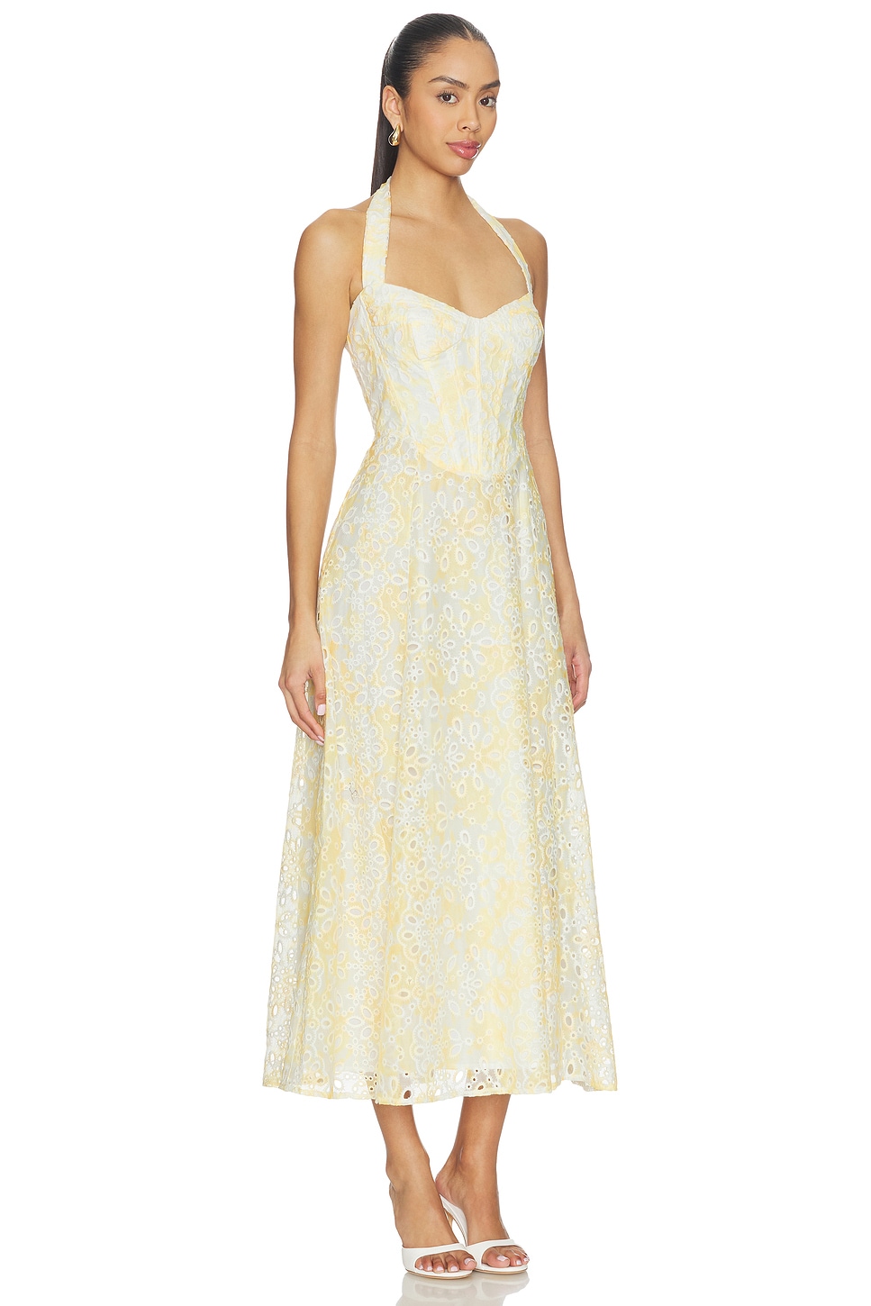 Pollie Halter Midi Dress - thumbnail 3