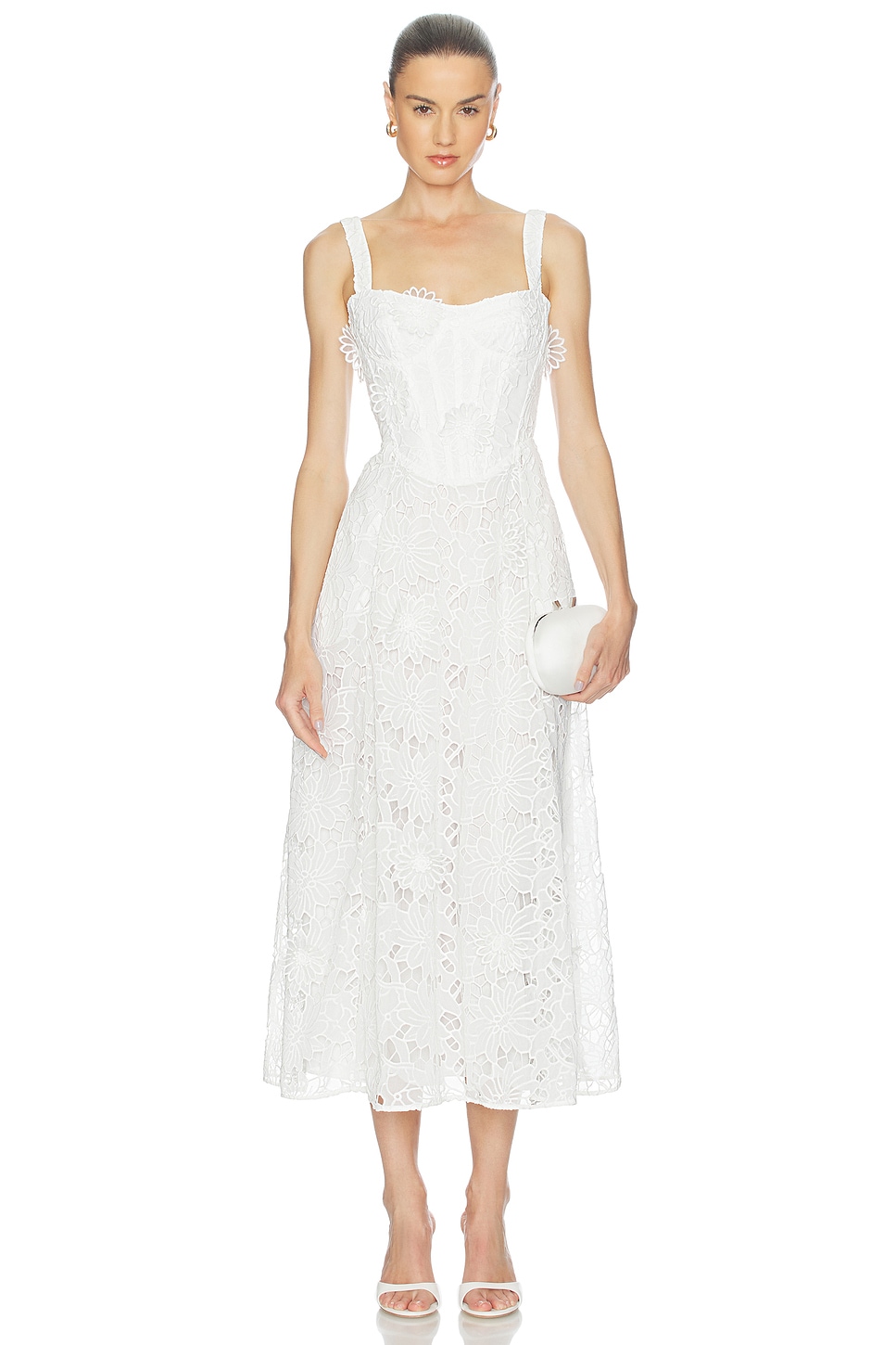 Adaline Broderie Midi Dress