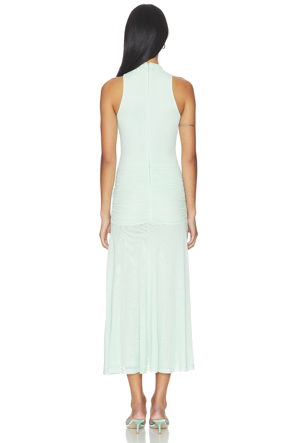 mint green bardot dress Ivana High Low Mini Dress In Peppermint