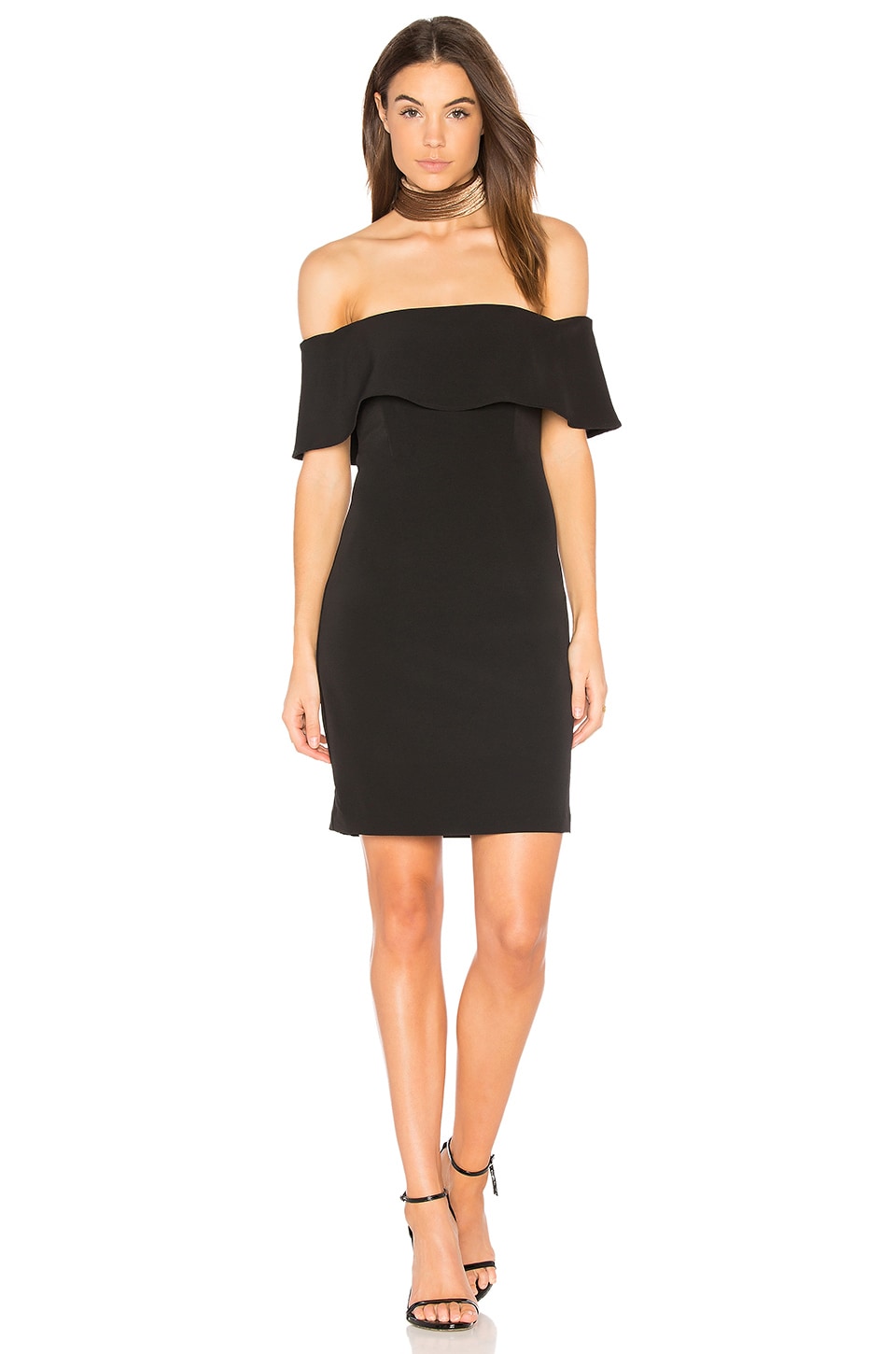 Bardot Off Shoulder Dress in Black | REVOLVE