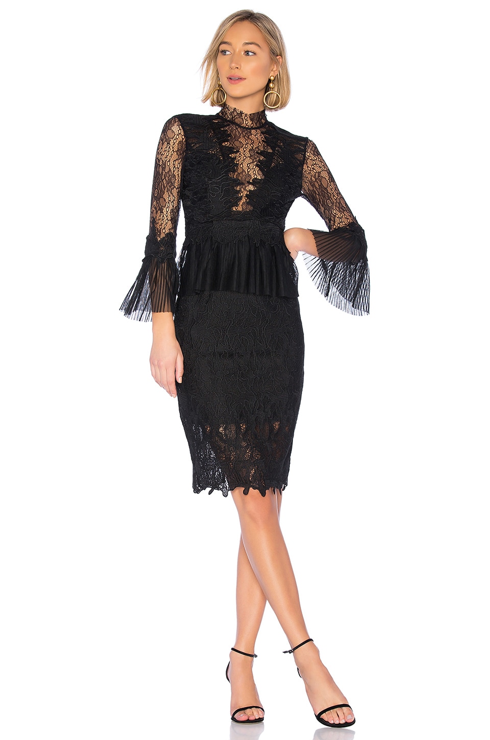 bardot lace dress