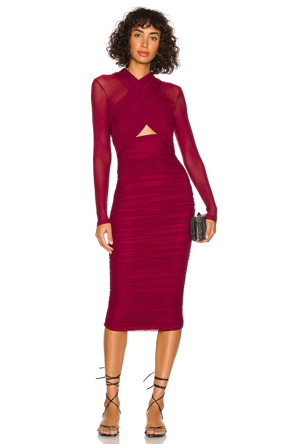 Bardot Aliyah Dress in Burgundy REVOLVE